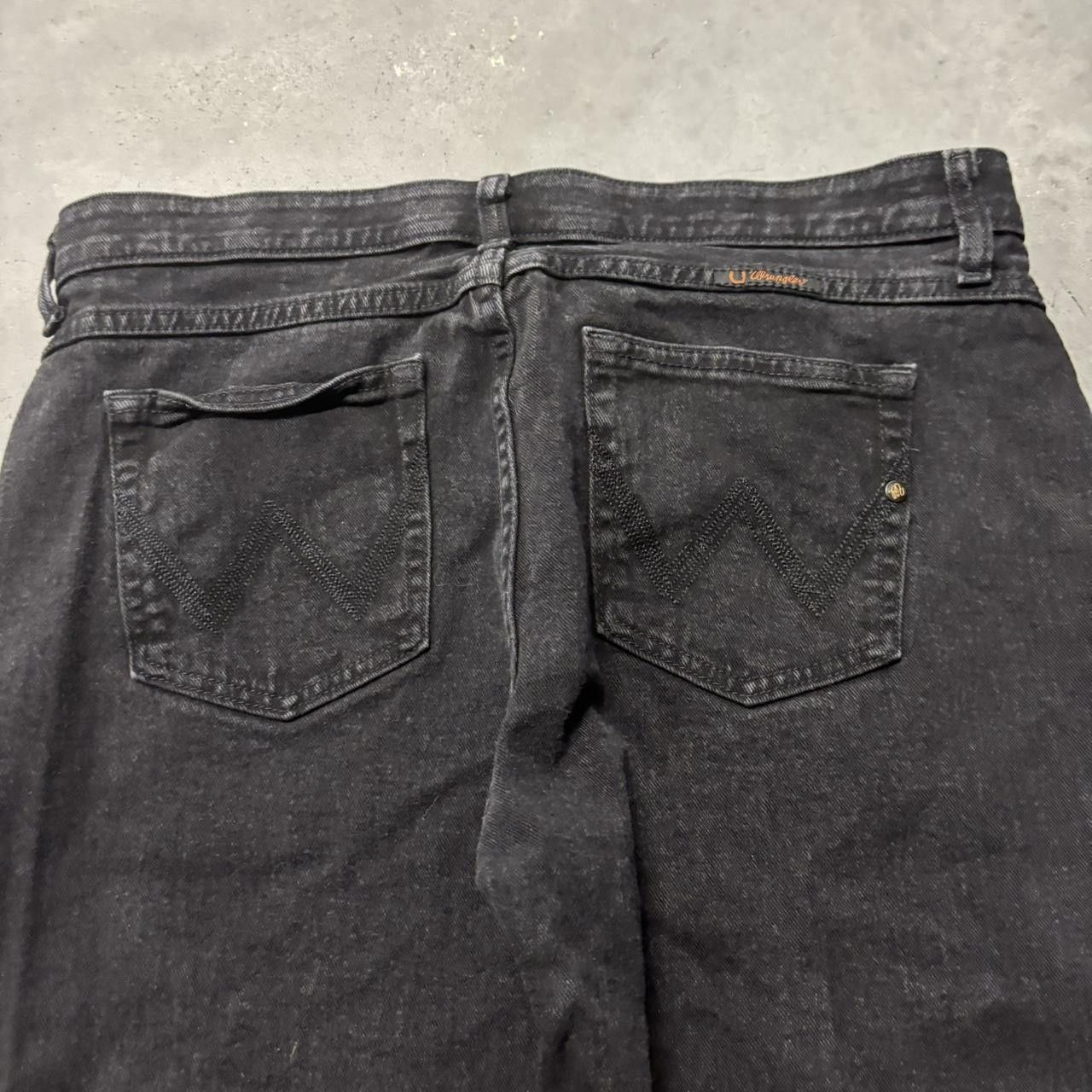 Japanese Brand × Vintage Crazy Vintage Y2K/2000s Grunge Solid Black Denim Jeans! Size US 34 / EU 50 - 7 Thumbnail