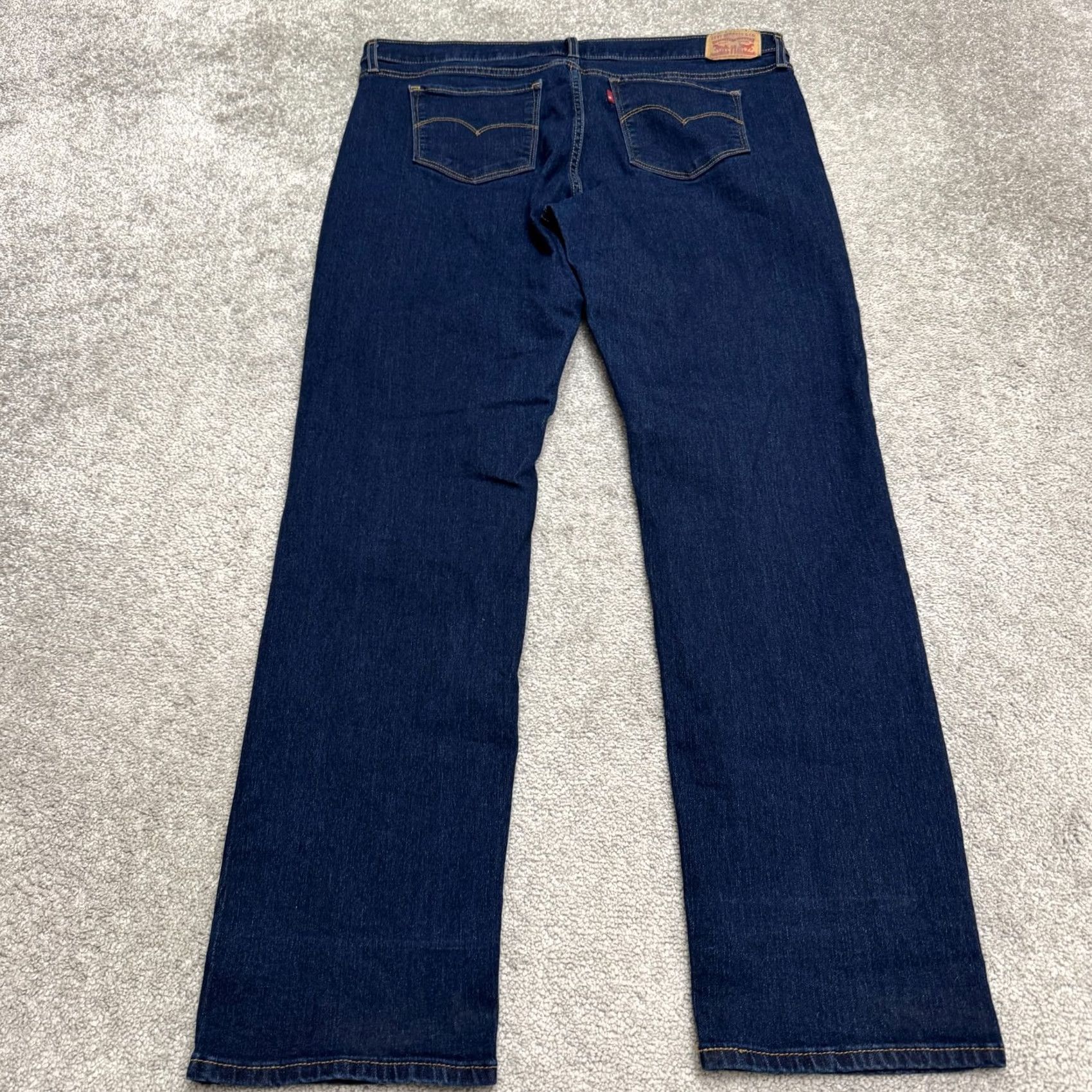 Levi's Levi's 314 Shaping Straight Denim Jeans Women 34 Blue Dark Wash Mid Rise Stretch Blue Size 24" / US 00 / IT 34 - 2 Thumbnail