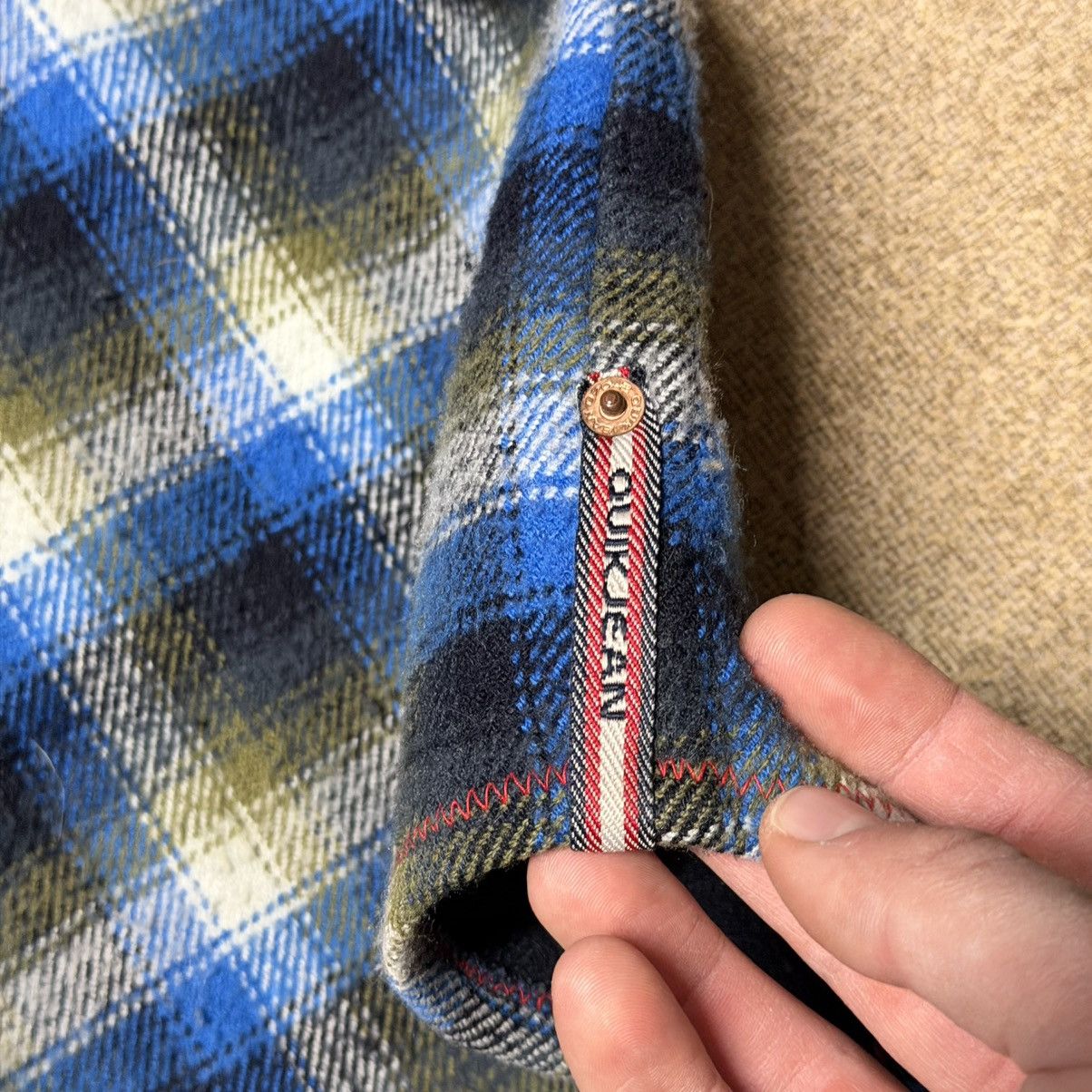 Quiksilver Vintage Quiksilver Quikjean Flannel Grunge Snap Y2K Large Size US L / EU 52-54 / 3 - 5 Thumbnail