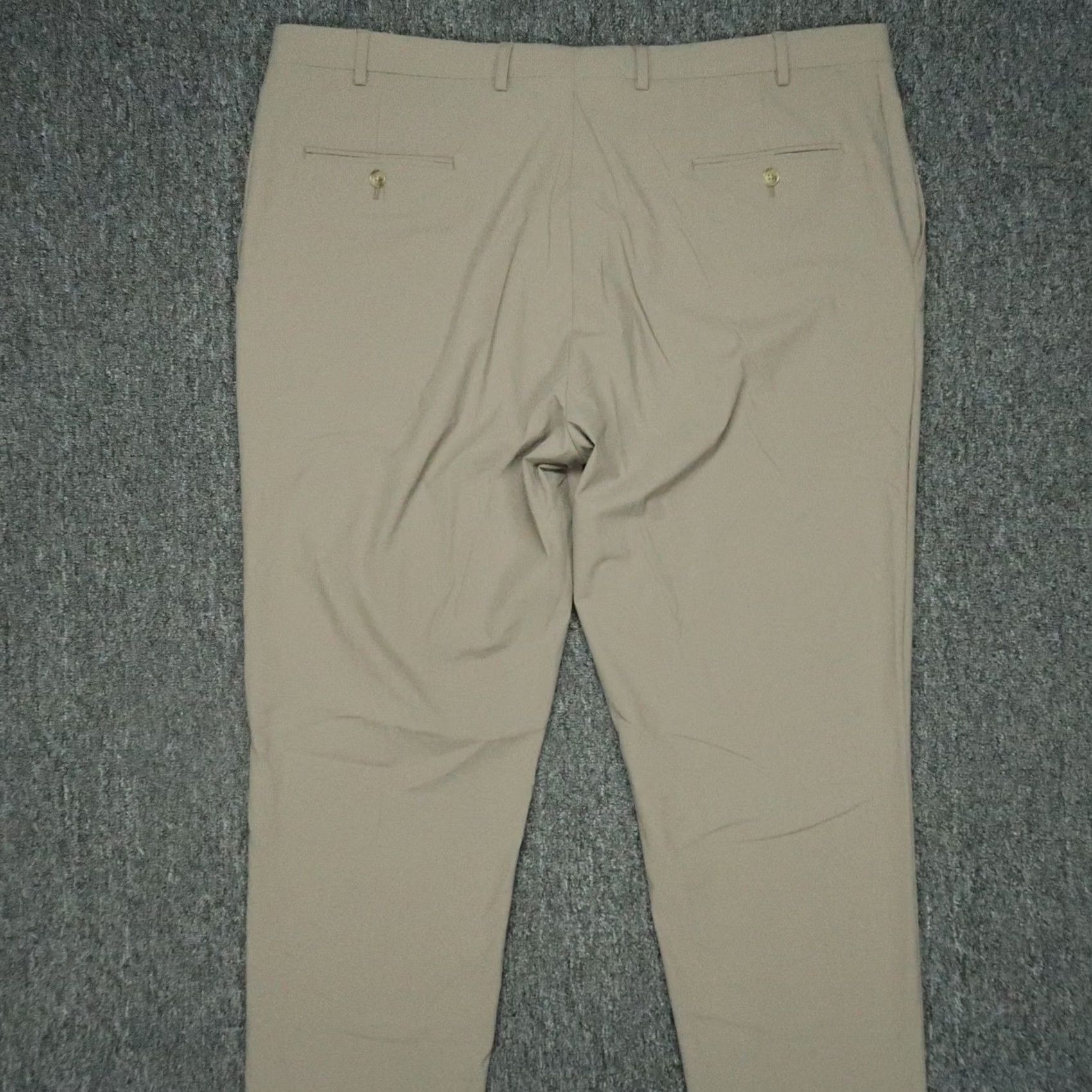 Hart Schaffner Marx Hart Schaffner Marx Pants Mens 42R Khaki Tan New York Fit Active Stretch Unhemmed Slant Pocket Dress Pants 42 Regular Beige Pattern Solid Vintage No Size US 42 / EU 58 - 7 Thumbnail