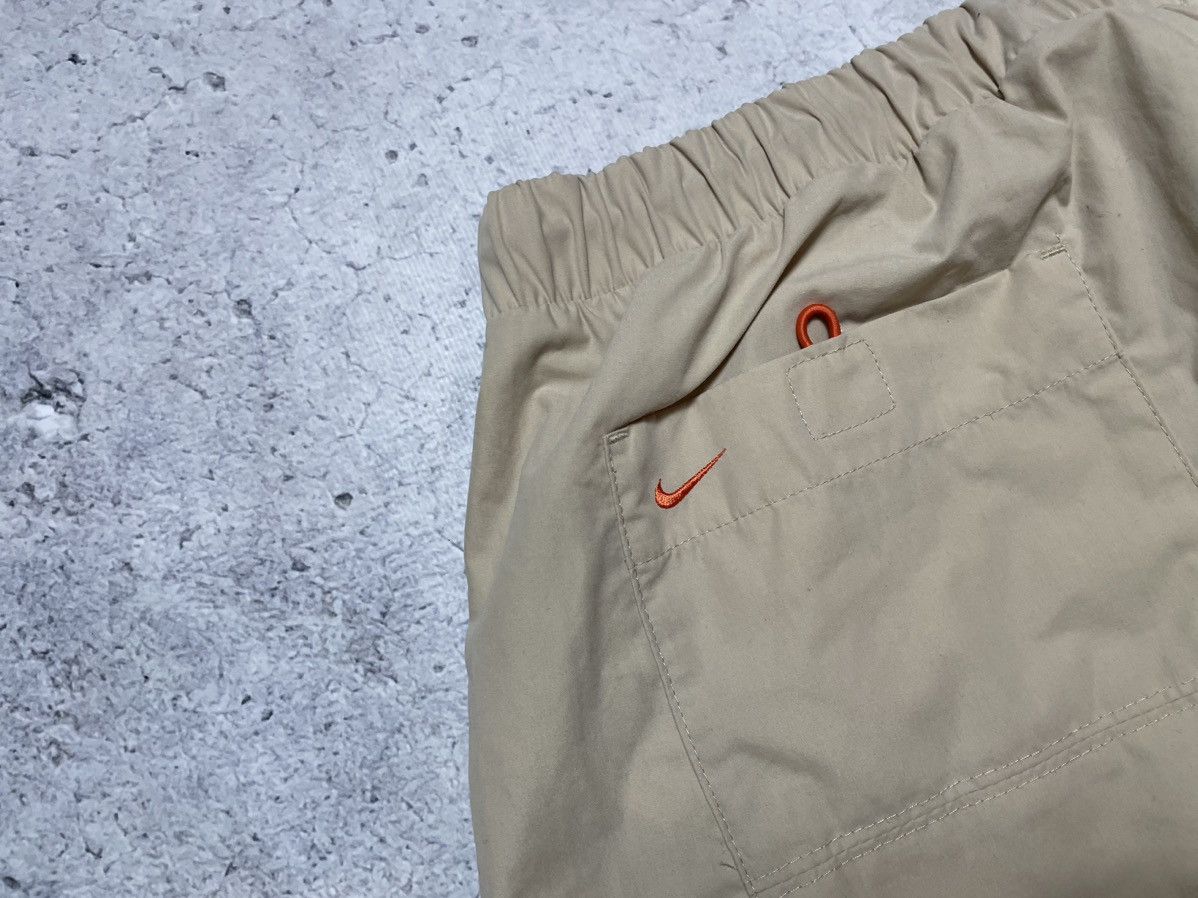Nike Vintage Nike Cream Track Pants Nylon Drill Y2K style Swoosh Size US 36 / EU 52 - 15 Thumbnail
