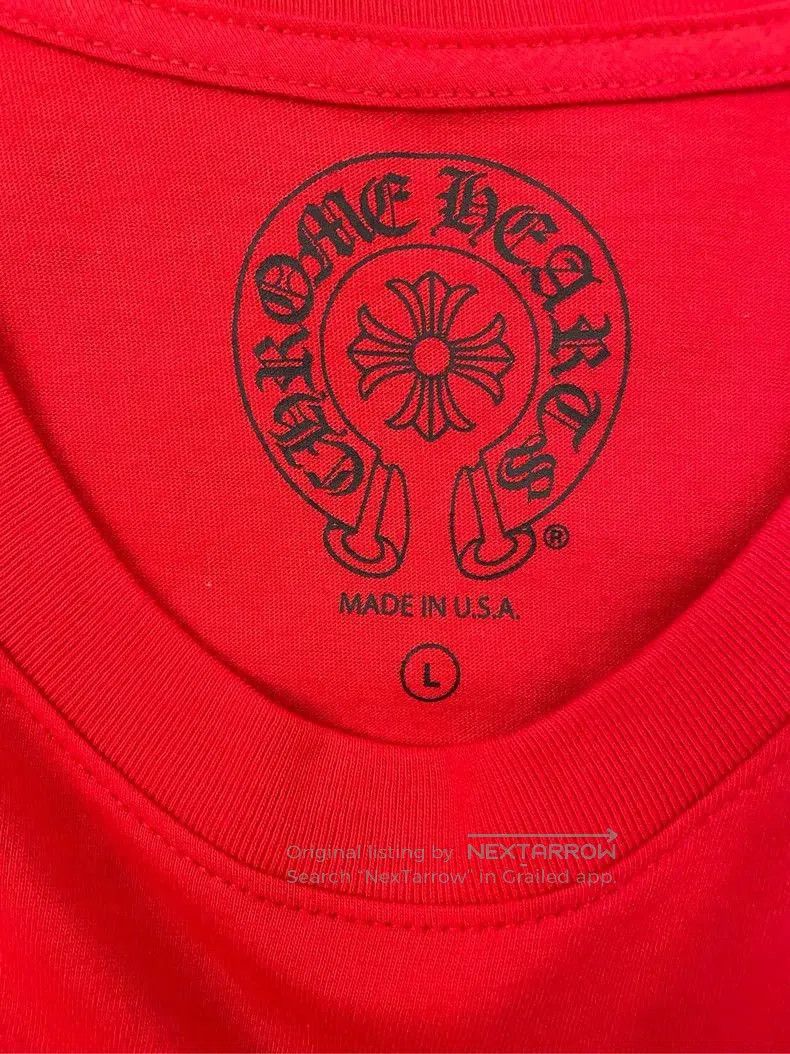 Chrome Hearts Chrome Hearts Vintage Red Long Sleeve T. Size US L / EU 52-54 / 3 - 5 Thumbnail