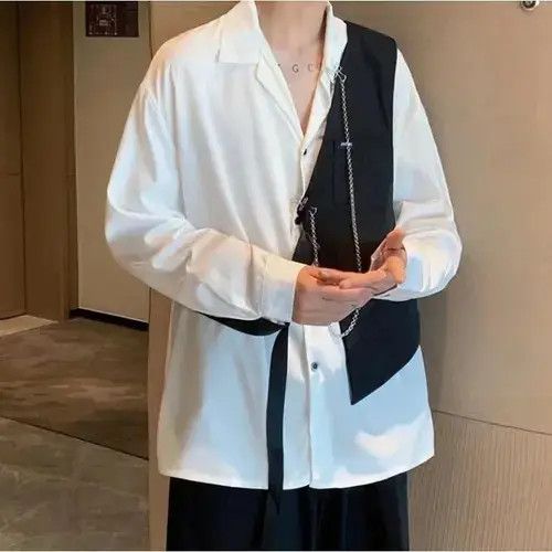 VIBE Long Sleeve Shirts Korean Streetwear Hip Hop Size US M / EU 48-50 / 2 - 4 Thumbnail