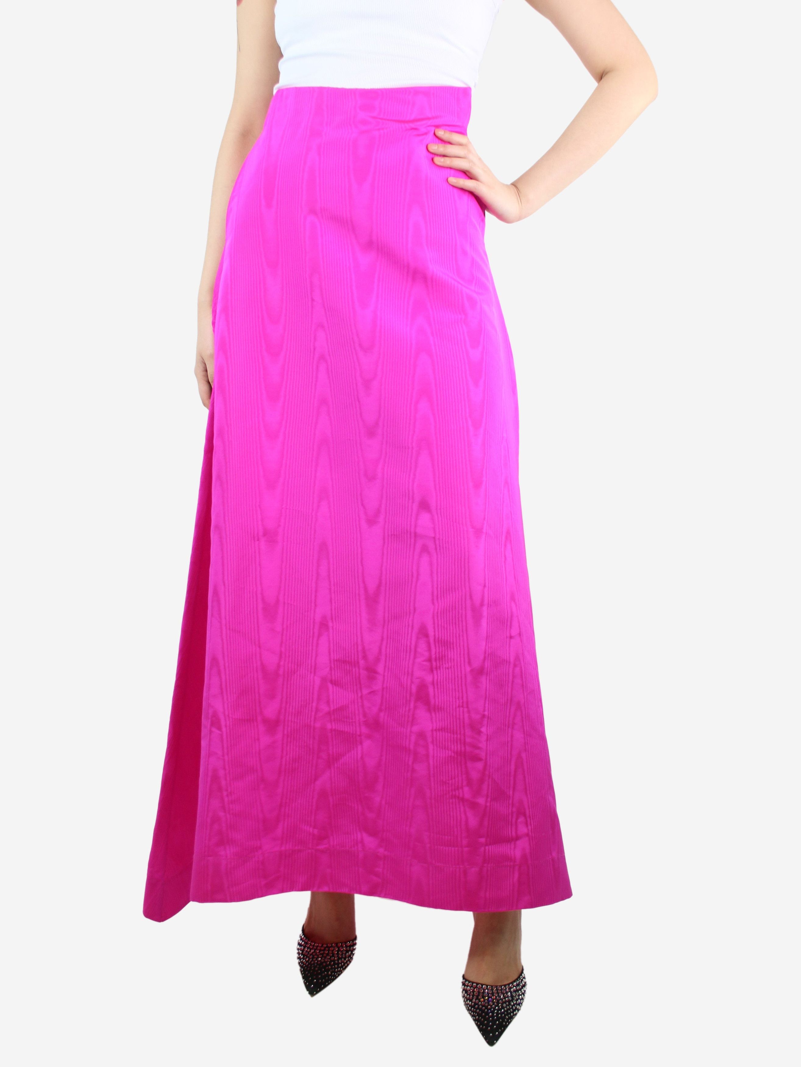 image of Taller Marmo Fuchsia Printed A-Line Skirt - Size Uk 10, Women's