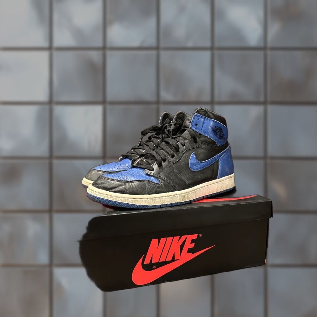 Jordan Brand Nike Air Jordan 1 Retro High OG Royal 2017 SIZE 12 BLUE WHITE BLACK Men High Top Sneaker Size US 11 / EU 44 - 1 Thumbnail