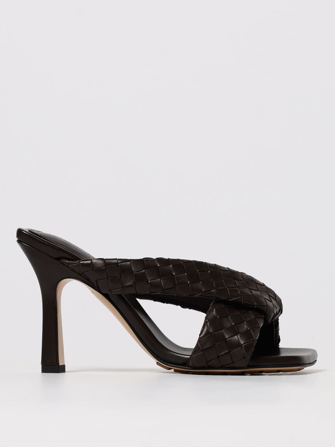 Bottega Veneta Bottega Veneta Heeled Sandals Woman Brown Size US 10 / IT 40 - 1 Thumbnail