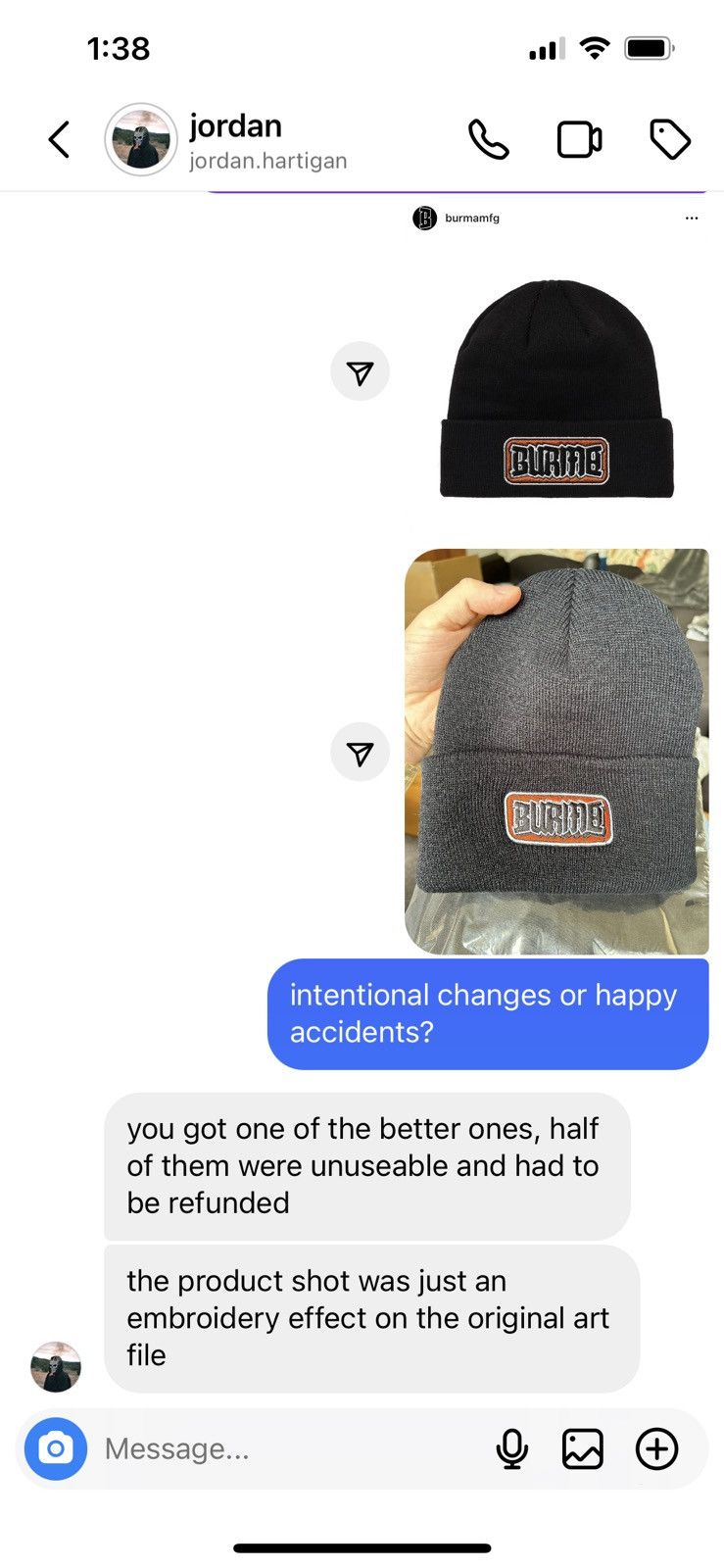 Burma ORANGE SERViCE MAiNTENANCE WORK LOGO BEANiE HALLOWEEN Size ONE SIZE - 5 Thumbnail