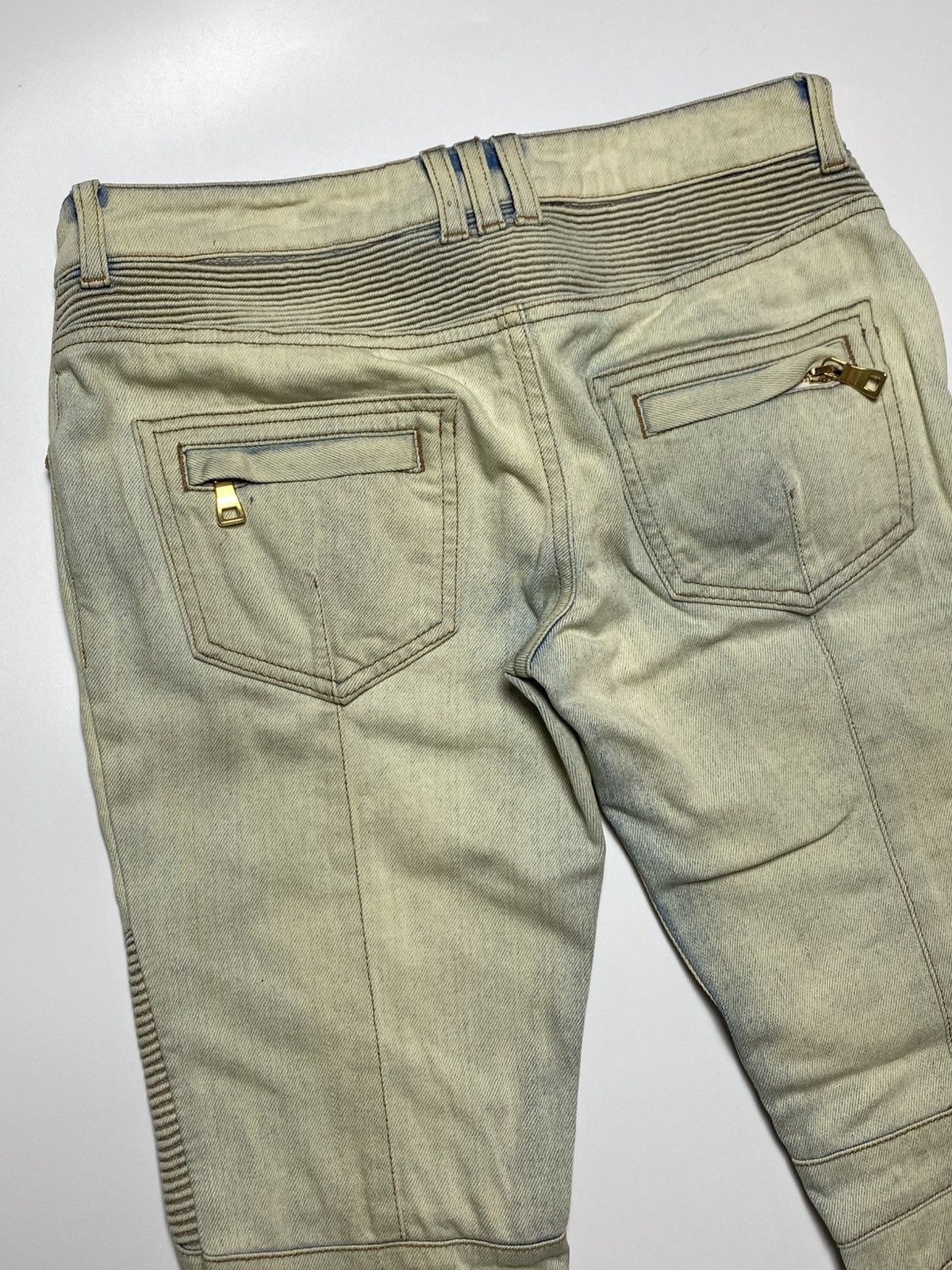 Balmain Balmain - Ankle Zip Biker Jeans Size US 30 / EU 46 - 10 Thumbnail