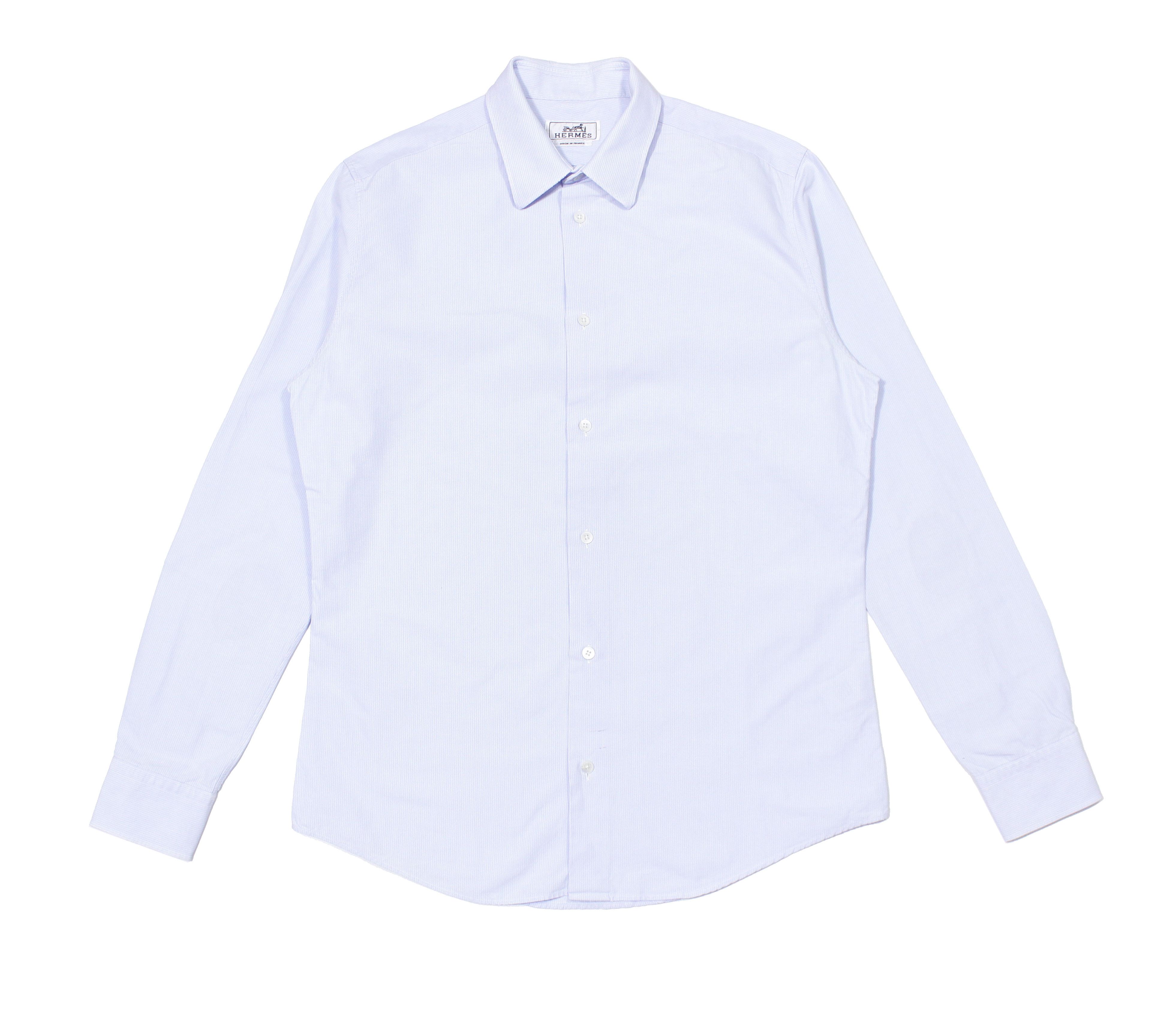 Hermes Striped Dress Shirt 40 Size Size US M / EU 48-50 / 2 - 1 Thumbnail