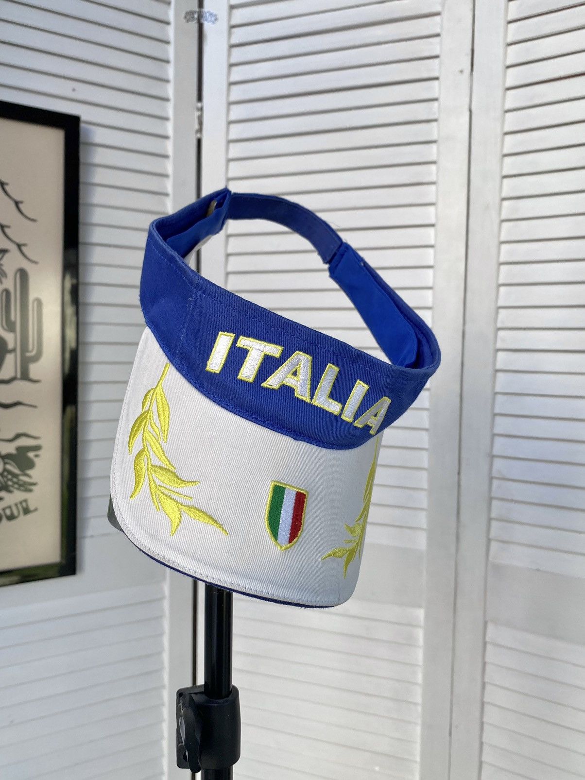Vintage Vintage ITALIA Yacht Visor Hat Cap Golf Size ONE SIZE - 3 Thumbnail