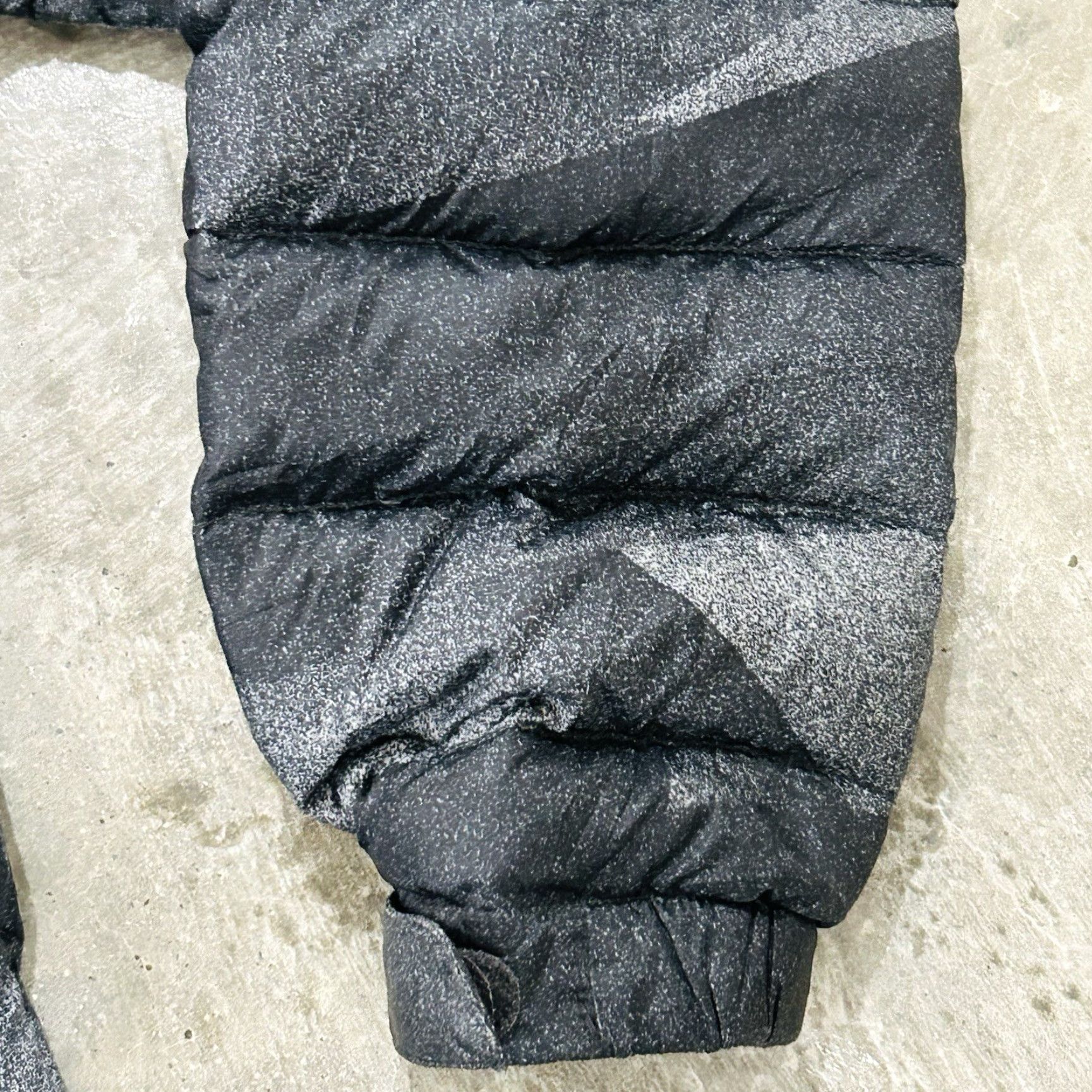 Vintage Eider Women Jacket XL Gray Black Slim Quilted Down Puffer Packable Size XL / US 12-14 / IT 48-50 - 5 Thumbnail