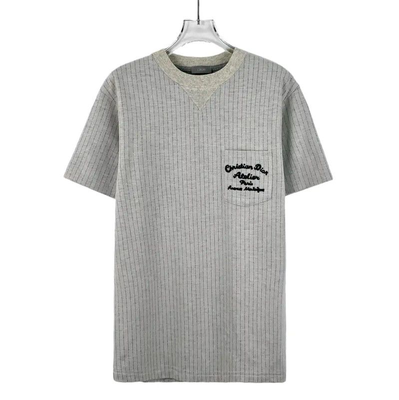 Dior Dior Grey Wool Men's T-Shirt 0089 Size US XS / EU 42 / 0 - 1 Thumbnail