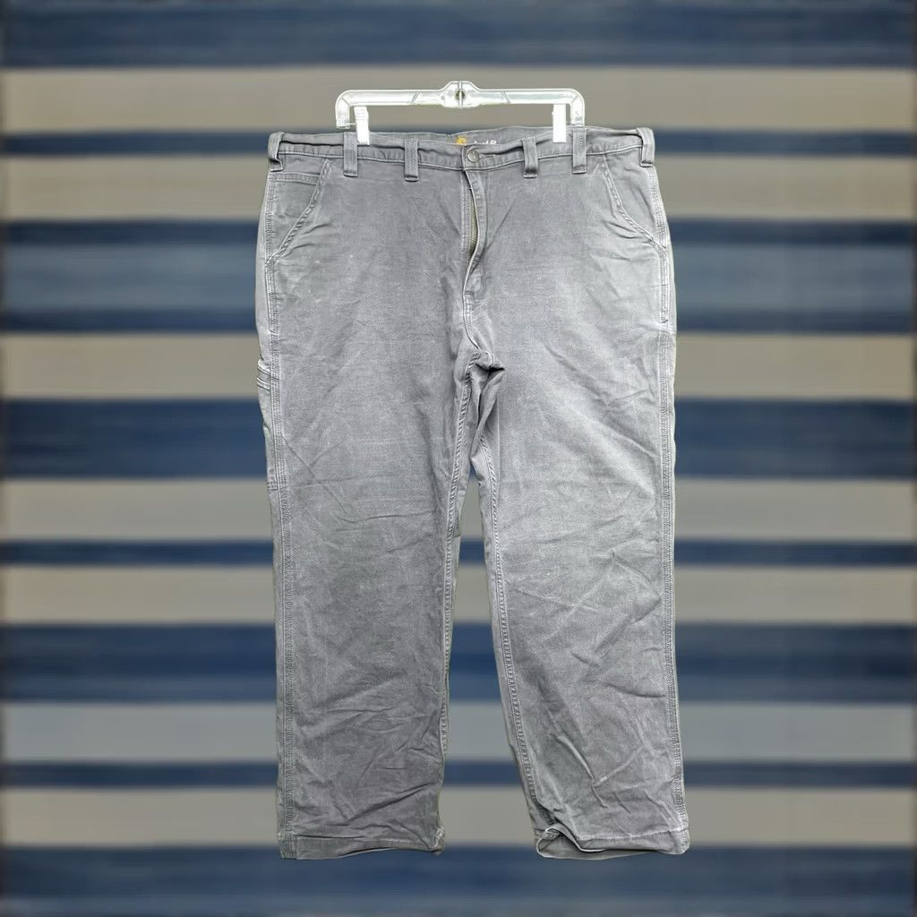Carhartt Carhartt Flame Resistant Pants Mens 44x30 Workwear FRB159 DNY Canvas Gray Regular Straight 5-Pocket Carpenter USA Mens Size US 44 / EU 60 - 1 Thumbnail