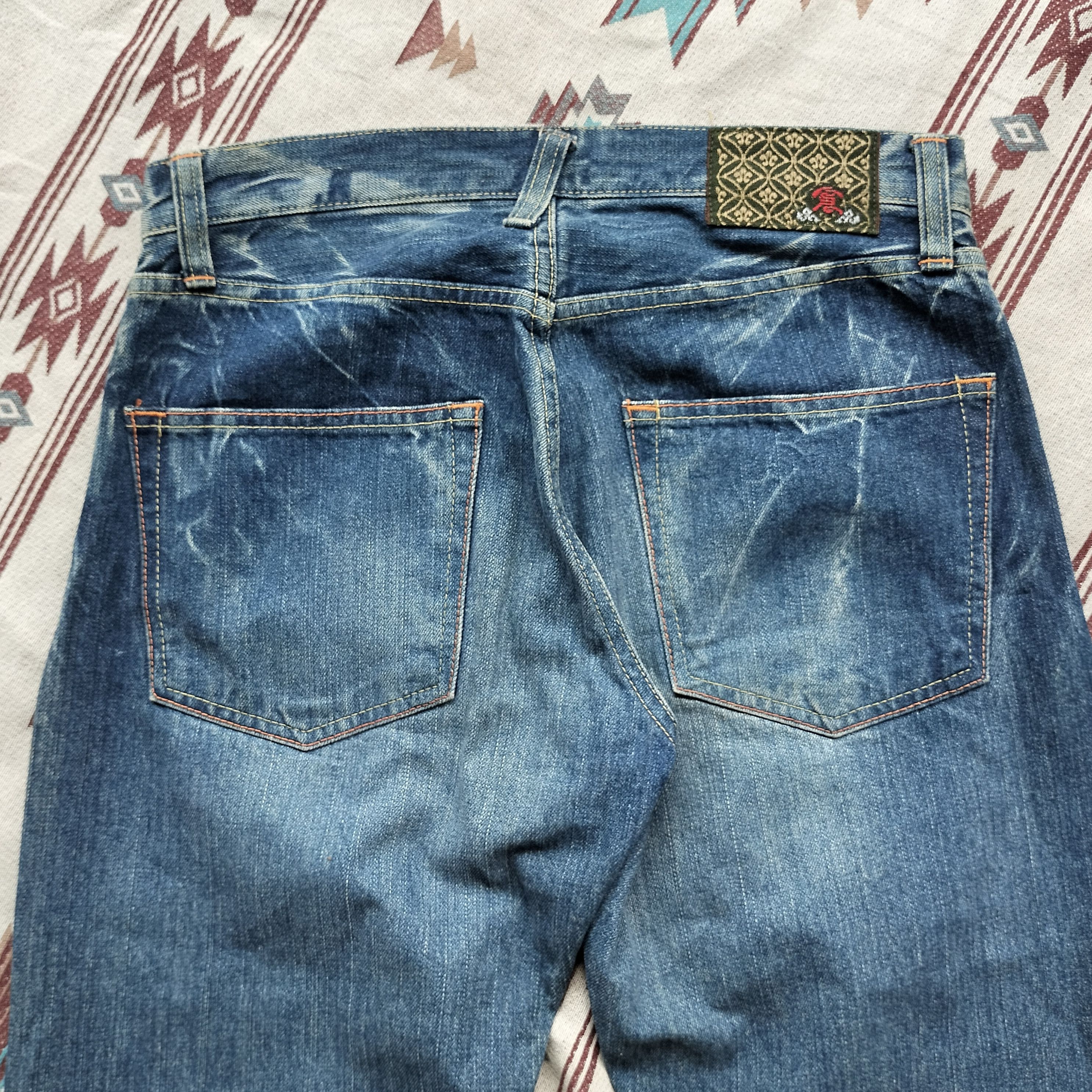 Sugar Cane Vintage japan koi art marble denim Size US 32 / EU 48 - 9 Thumbnail