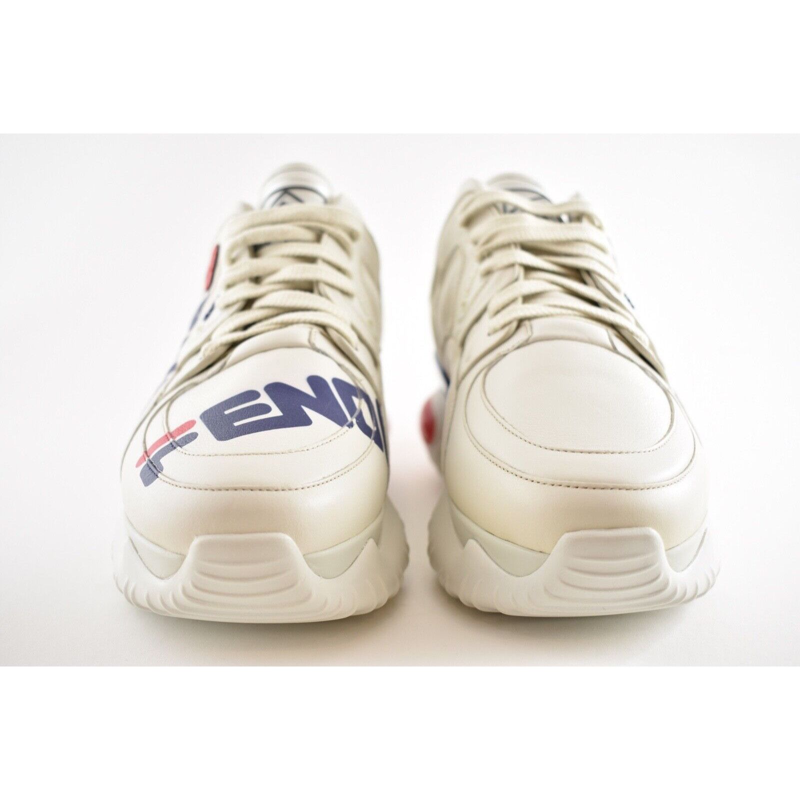 Fendi Fendi Mens Chunky Mania Logo White Platform Size US 10.5 / EU 43-44 - 5 Thumbnail