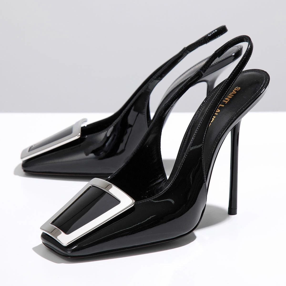 Saint Laurent Paris o1bcso1str1124 Maxine Slingback Pumps in Black Size US 7 / IT 37 - 1 Thumbnail