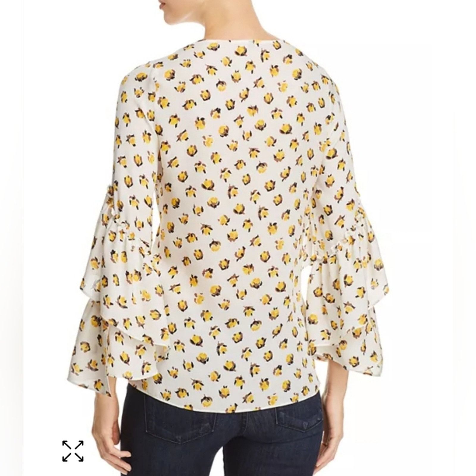 KOBI HALPERIN EUC Kobi Halperin Savanna Silk Blouse Size XS / US 0-2 / IT 36-38 - 2 Thumbnail