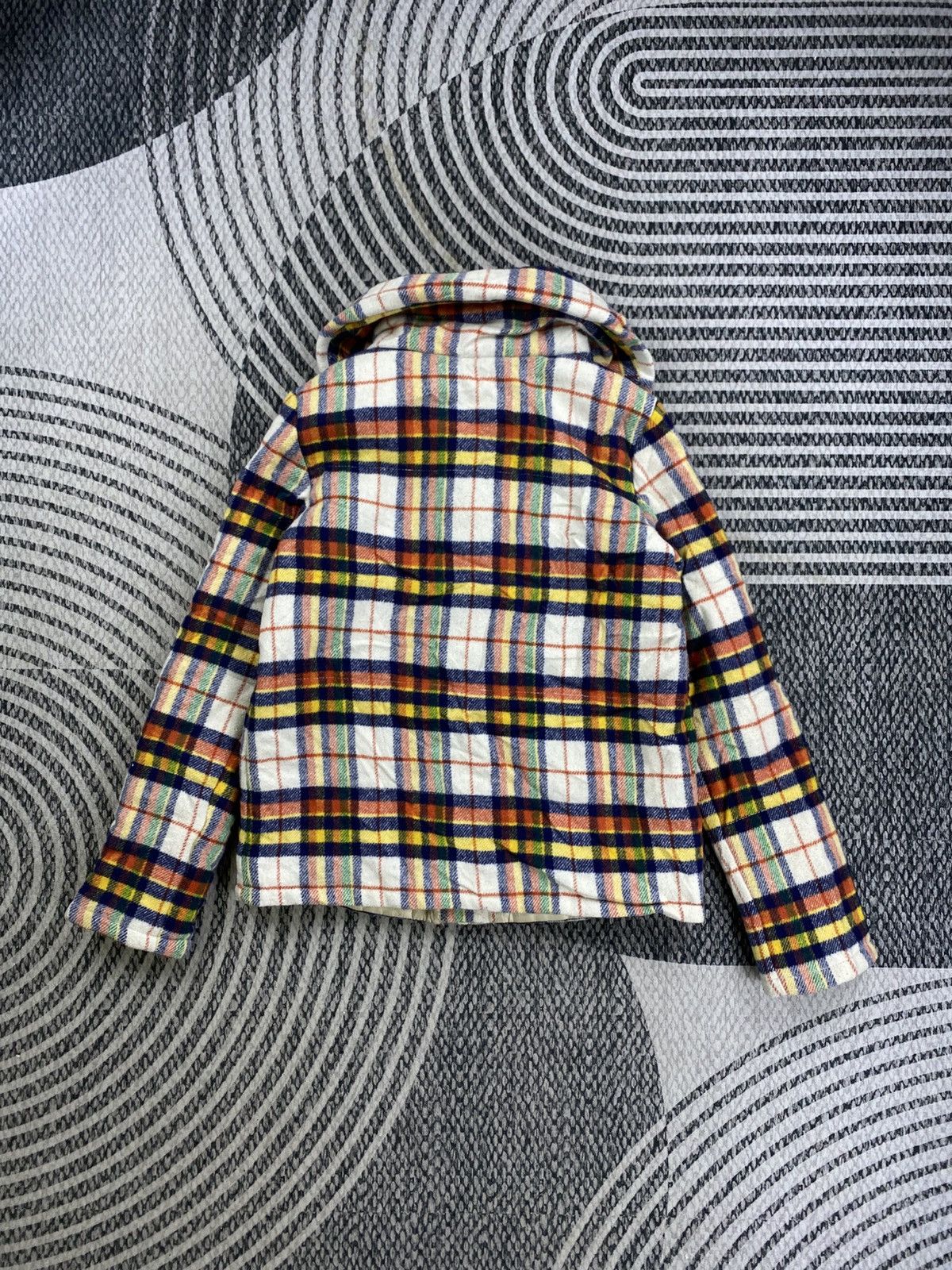 Japanese Brand Vtg Rodeo Crown Multicolor Plaid Zipper Down Jacket Size US S / EU 44-46 / 1 - 2 Thumbnail