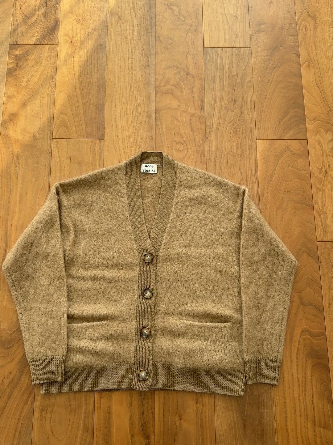 Acne Studios Acne studios Mohair camel cardigan Nextarrow-2412 Size US XXS / EU 40 - 1 Thumbnail