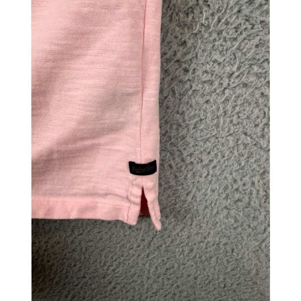 Vintage Good Man Shirt Adult Large Pink Polo Short Sleeve Rugby Mens 100% Cotton Pocket Size US L / EU 52-54 / 3 - 5 Thumbnail