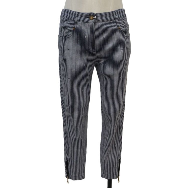 Louis Vuitton Louis Vuitton Striped Monogram Pants Size 38 Size 27" / US 4 / IT 40 - 1 Thumbnail