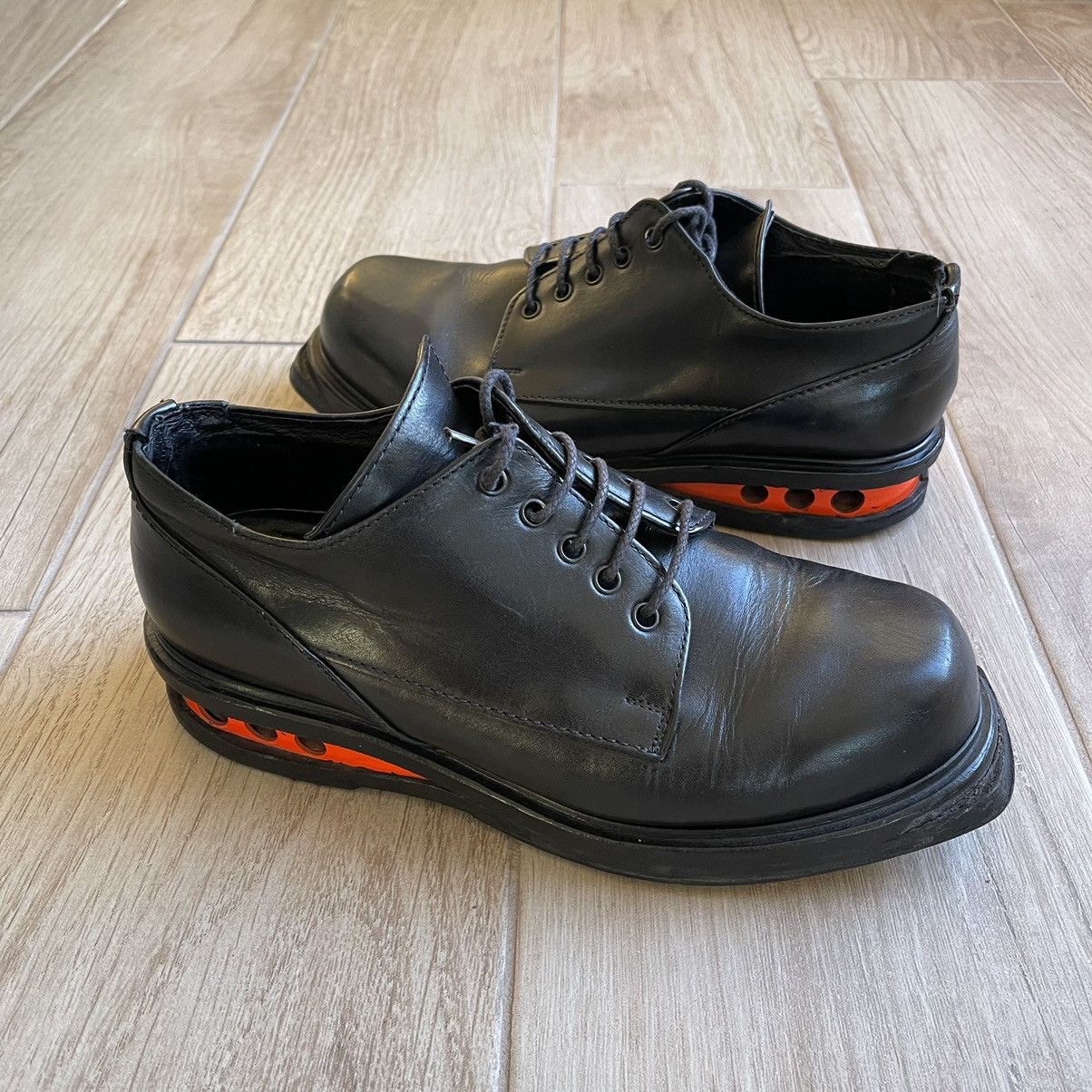 Dirk Bikkembergs SS1997 'Easy Rider' Leather Derby Lace Boots Size US 10.5 / EU 43-44 - 1 Thumbnail