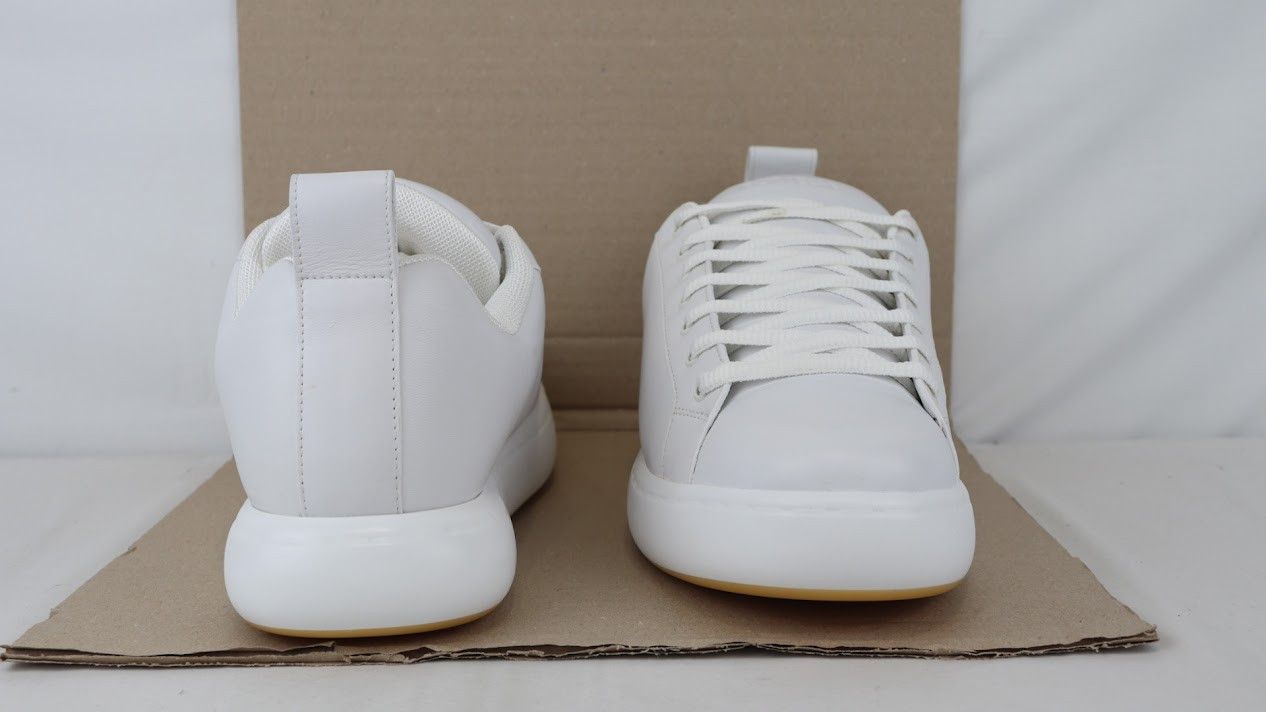 Bottega Veneta o1rshd1 Tennis Calf Rubber Sole Sneaker in Optic White Size US 12 / EU 45 - 6 Thumbnail