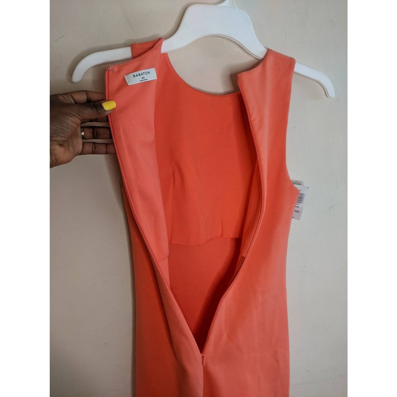 Aritzia Babaton Miguel Sheath Dress Womens Size 00 Coral Beach Pink Size XXS / US 00 / IT 34 - 10 Thumbnail
