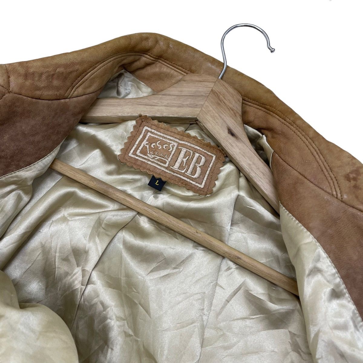 EB Denim × Japanese Brand Genuine Leather EB Jacket Riri Zipper Size M / US 6-8 / IT 42-44 - 8 Thumbnail