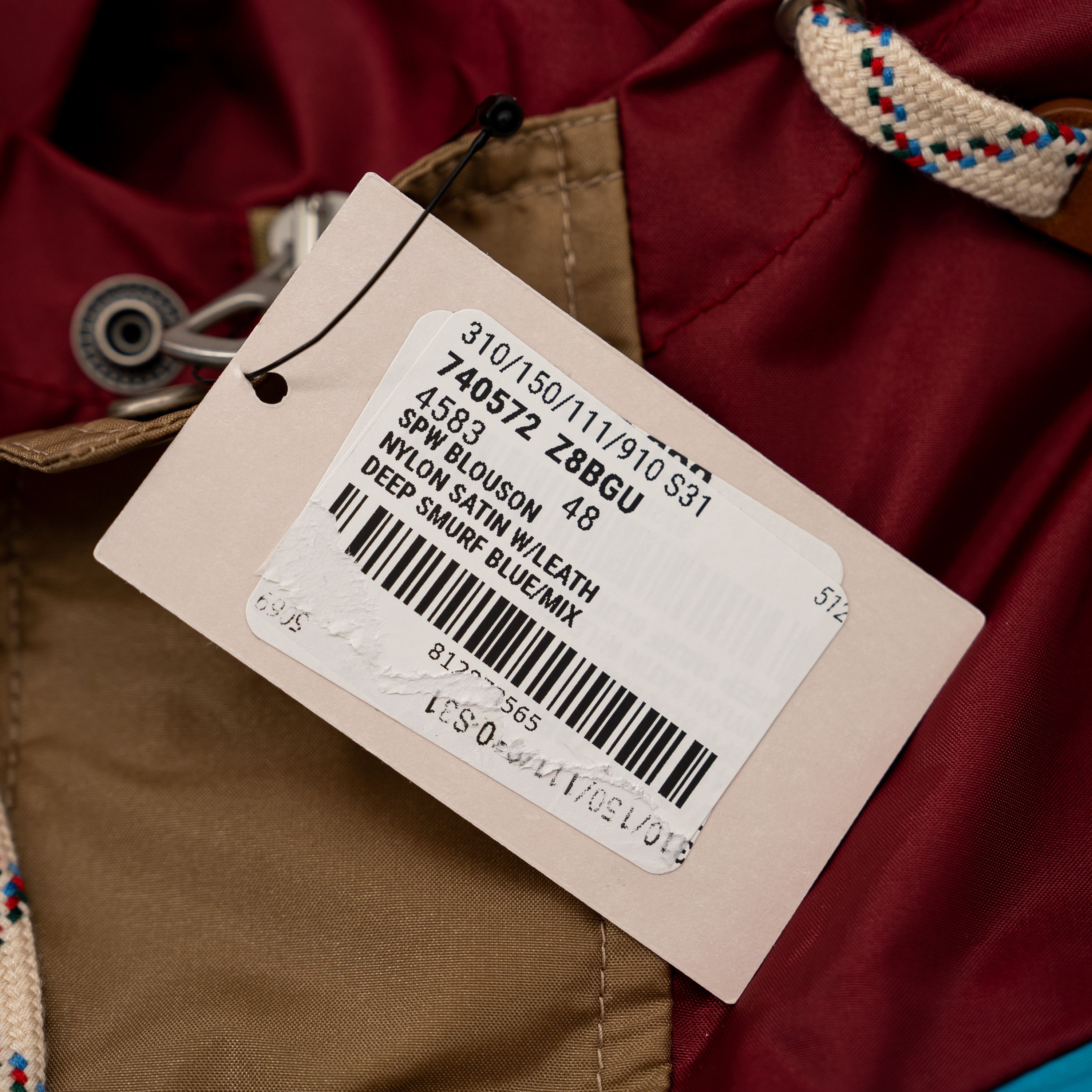 Gucci 48 M Gucci Hooded Block Jacket Windbreaker Blue Beige Red Size US M / EU 48-50 / 2 - 11 Thumbnail