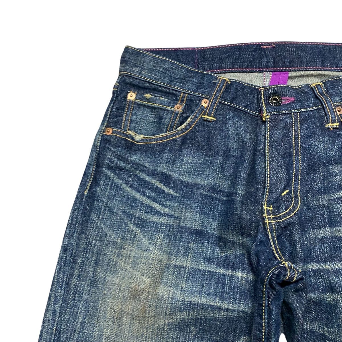 Levi's Levis 507 Purple Stitch Flare Jeans Size US 29 - 4 Thumbnail