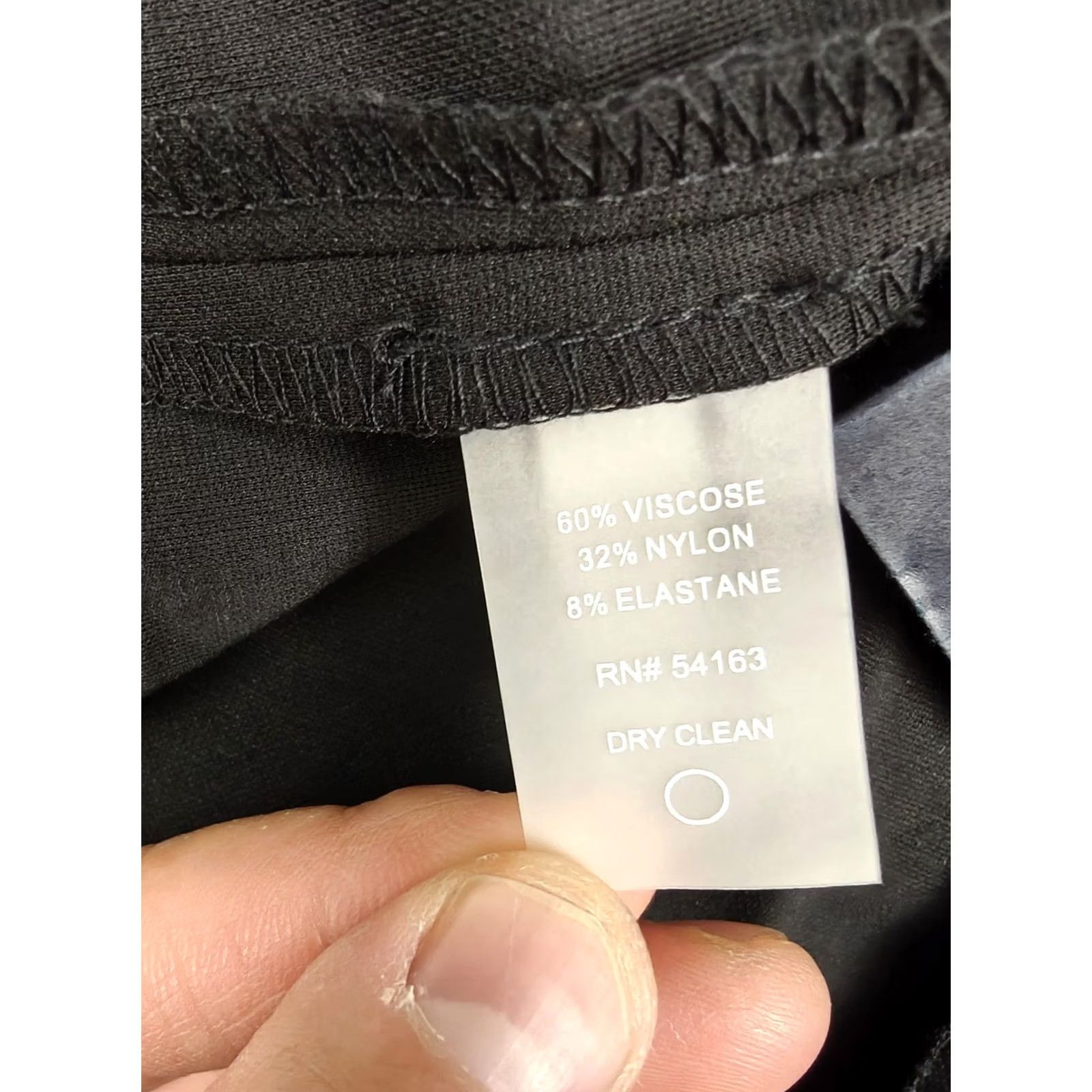 Tommy Hilfiger Tommy Hilfiger Dress Womens 8 Black Long Sleeve Wrap Belted Knee Length Work Size M / US 6-8 / IT 42-44 - 3 Thumbnail