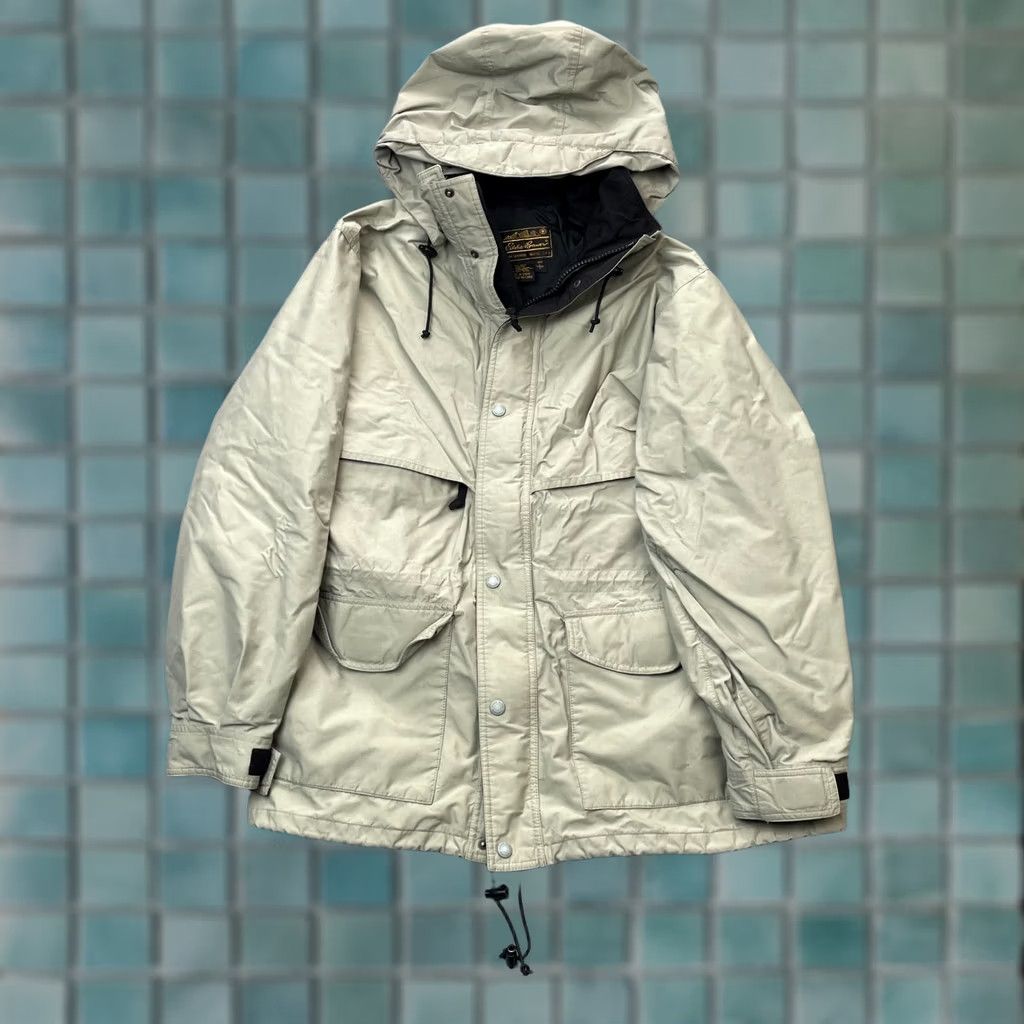 Eddie Bauer VINTAGE Eddie Bauer Jacket Mens L Gray Gore Tex Parka Coat Pockets Hooded Parka Jacket Size US L / EU 52-54 / 3 - 1 Thumbnail