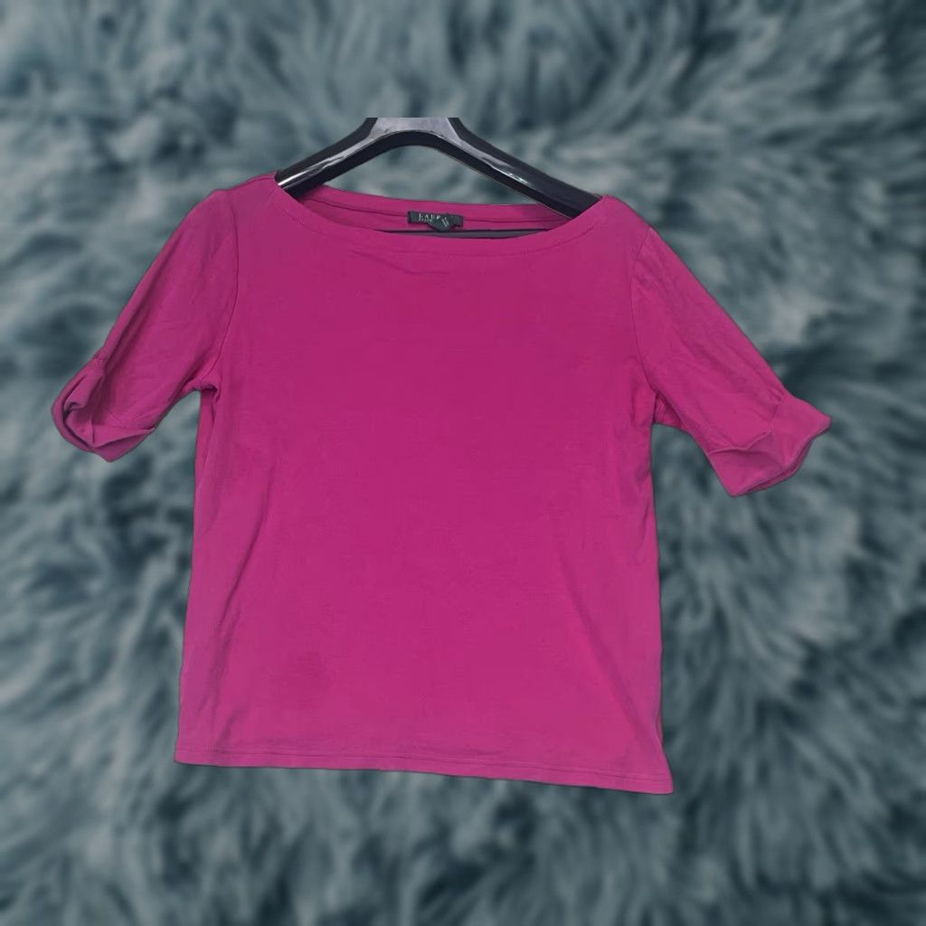 Ralph Lauren Lauren Ralph Lauren Womens T-Shirt Pink 3/4 Sleeve Size L Large Top Womens Pink 3/4 Sleeve Lauren Ralph Lauren Clothing Size L / US 10 / IT 46 - 1 Thumbnail