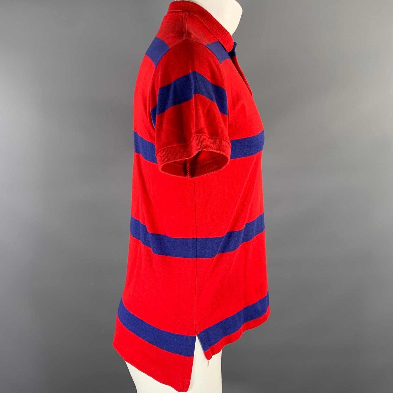 Ralph Lauren RALPH LAUREN Size M Navy Red Logo Cotton Mini Collar Polo Size US M / EU 48-50 / 2 - 2 Thumbnail