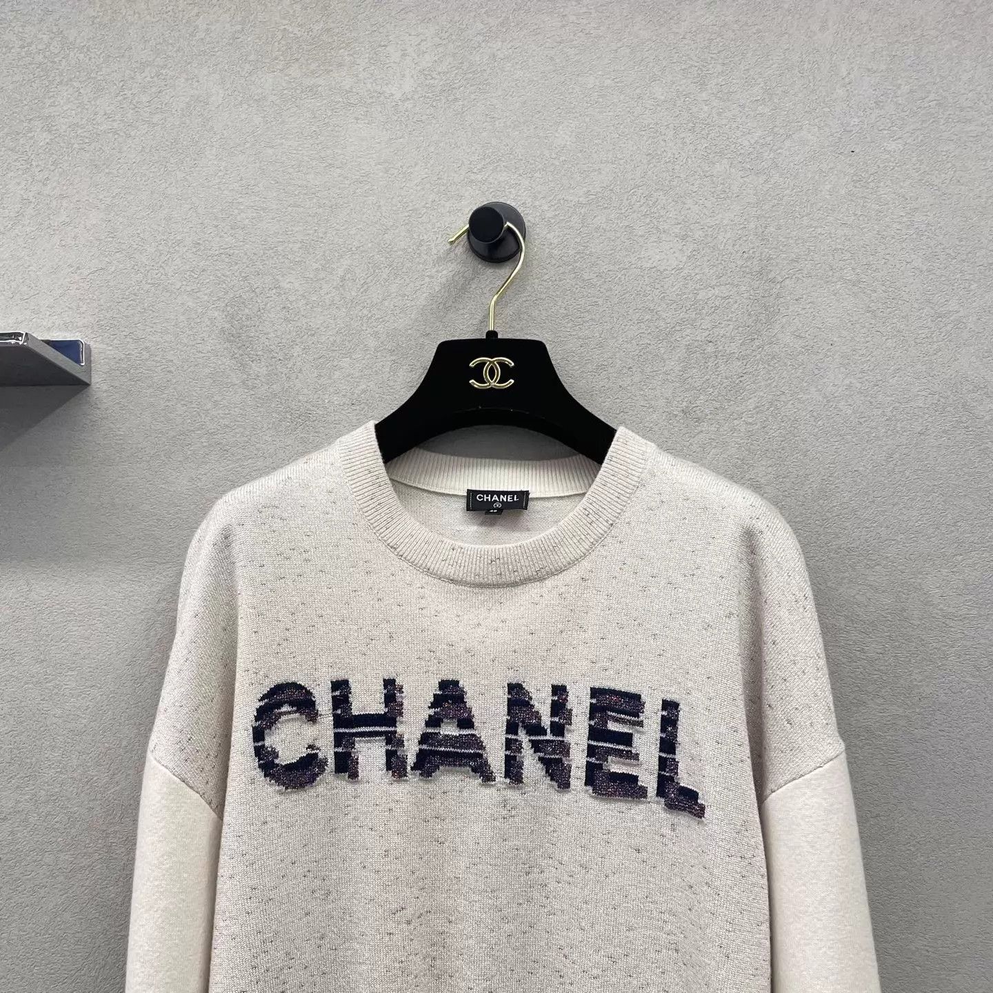 Chanel Chanel LS knit gold thread blend shimmer 40 Size S / US 4 / IT 40 - 4 Thumbnail