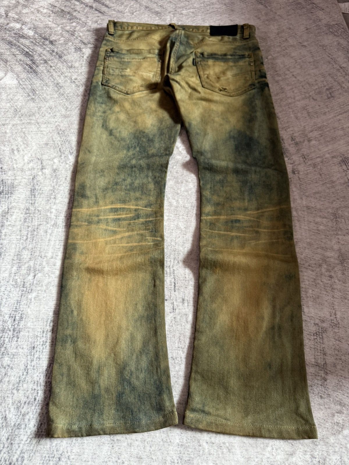 Tornado Mart Tornado Mart Mud Wash Repaired Details Flared Jeans Size US 32 / EU 48 - 2 Thumbnail