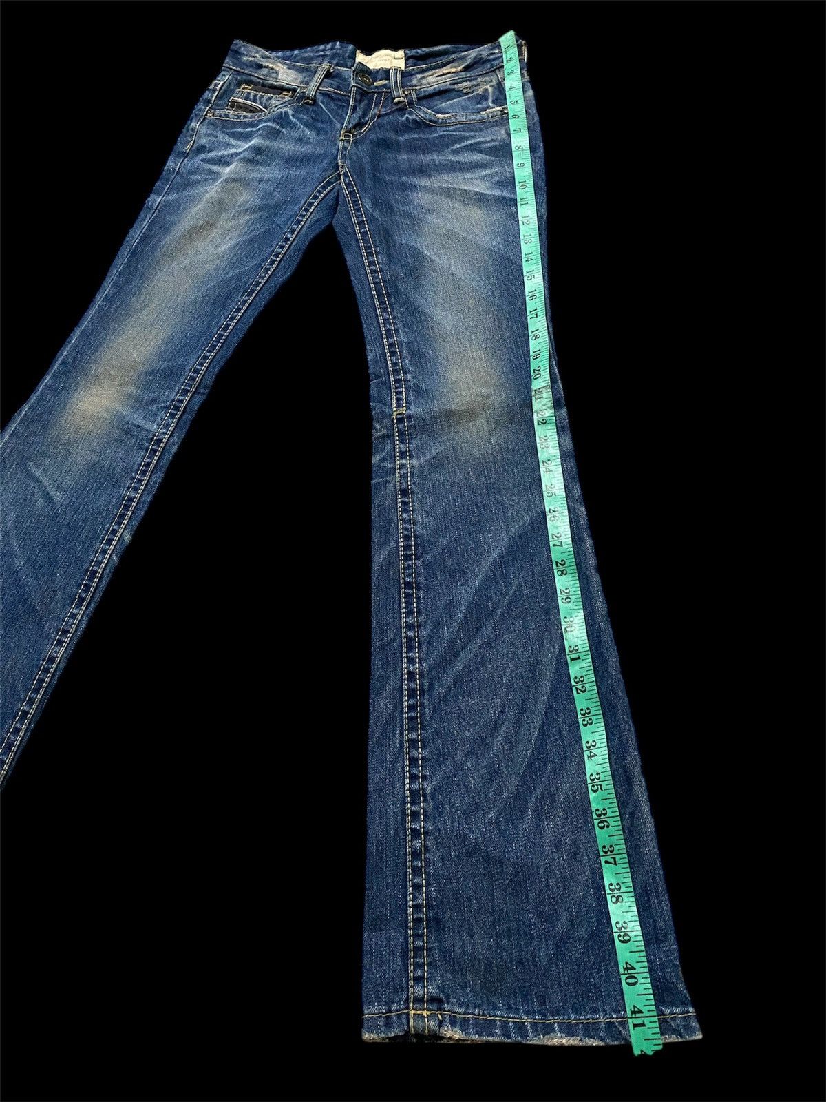 Japanese Brand Flare Jeans Japan Lolita Washed Distressed Jeans Size US 28 / EU 44 - 11 Thumbnail