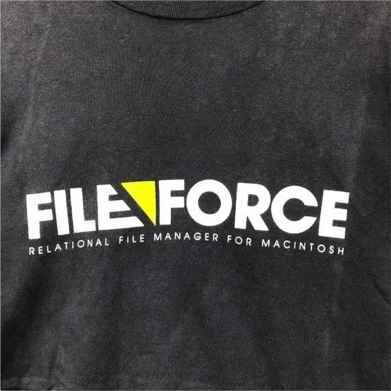 Vintage Vtg 90’ FILE FORCE MACINTOSH Software Tee Shirt Computer Size US M / EU 48-50 / 2 - 6 Thumbnail