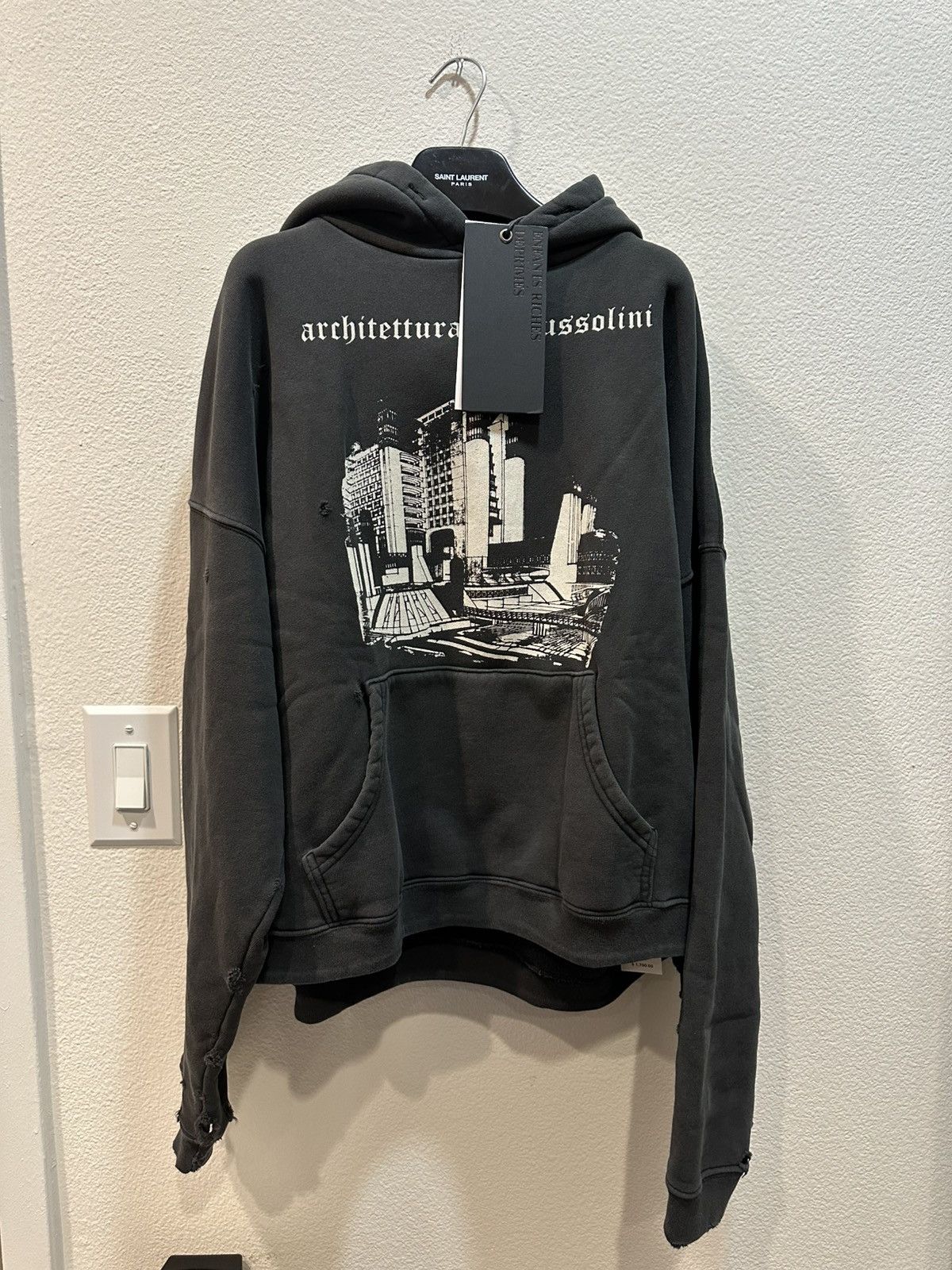 Enfants Riches Deprimes ERD Maxfield SS25 Architettura Di Mussolini Hoodie XL Size US XXL / EU 58 / 5 - 1 Thumbnail