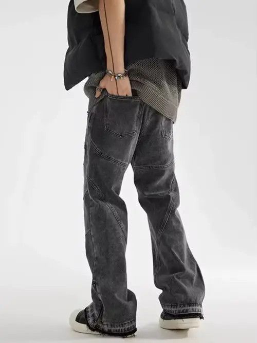 Japanese Brand Miyazawa x Rika high street washed loose ripped jeans Size US 34 / EU 50 - 2 Thumbnail