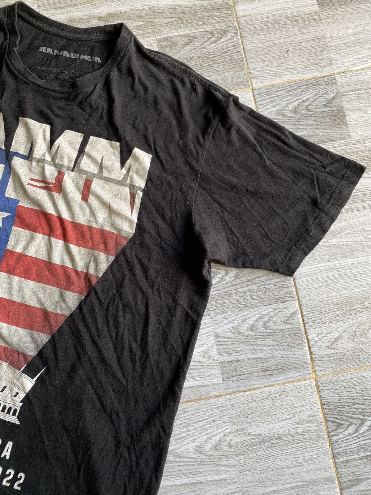 Band Tees Rammstein Shirt Mens Large Black Band Metal Size US L / EU 52-54 / 3 - 9 Thumbnail