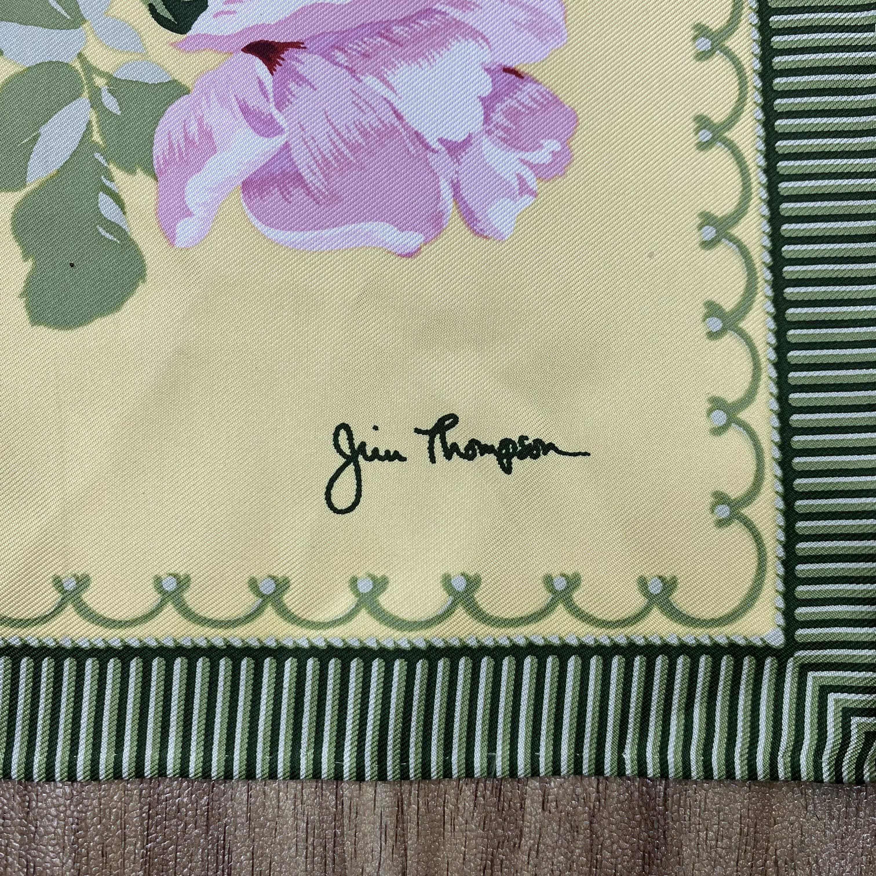 Jim Thompson × Vintage Vintage Jim Thompson Silk Handkerchief Neckerchief Size ONE SIZE - 4 Thumbnail
