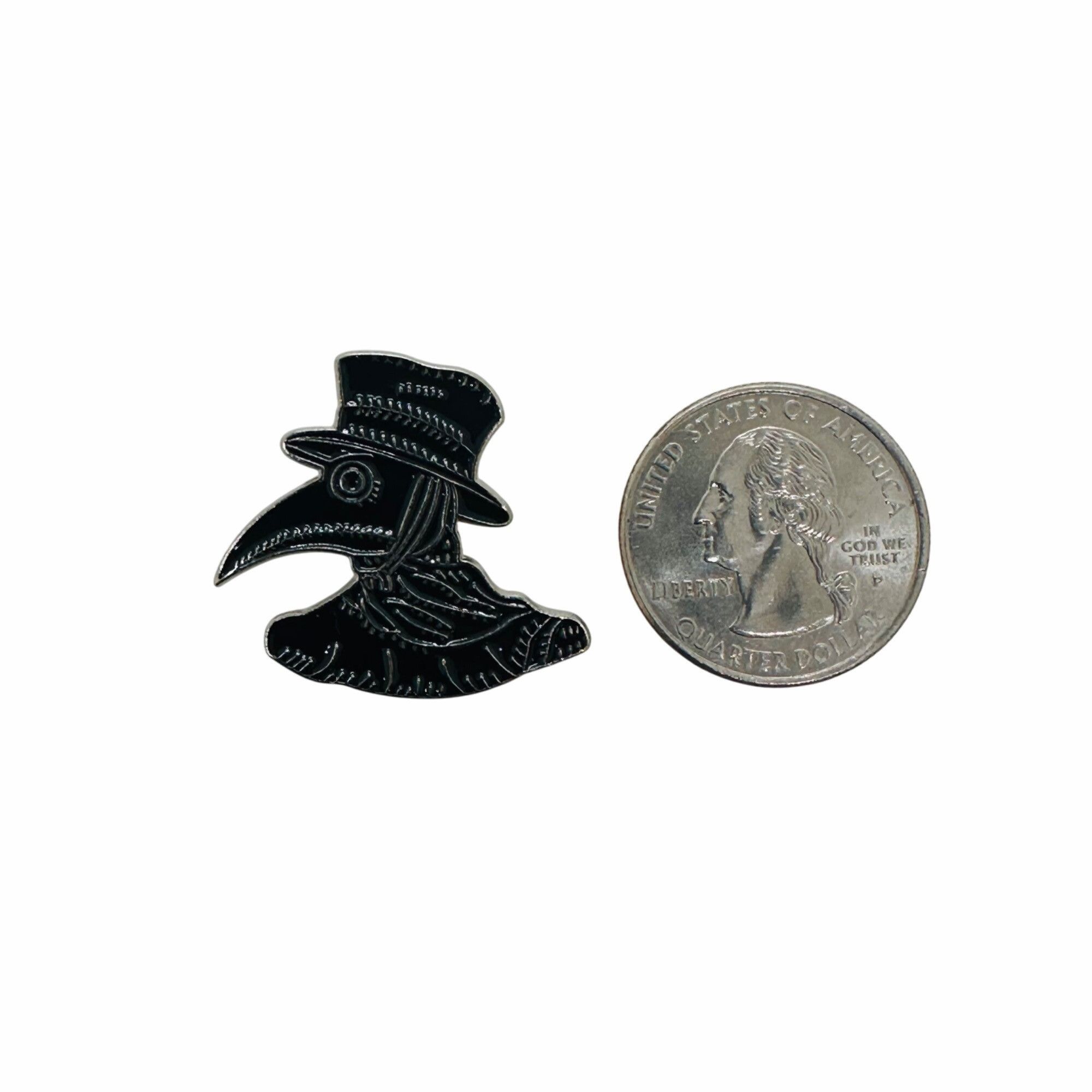 Other Plague Doctor Black Brooch Pin Enamel Metal Badges Lapel Bro Size ONE SIZE - 5 Thumbnail