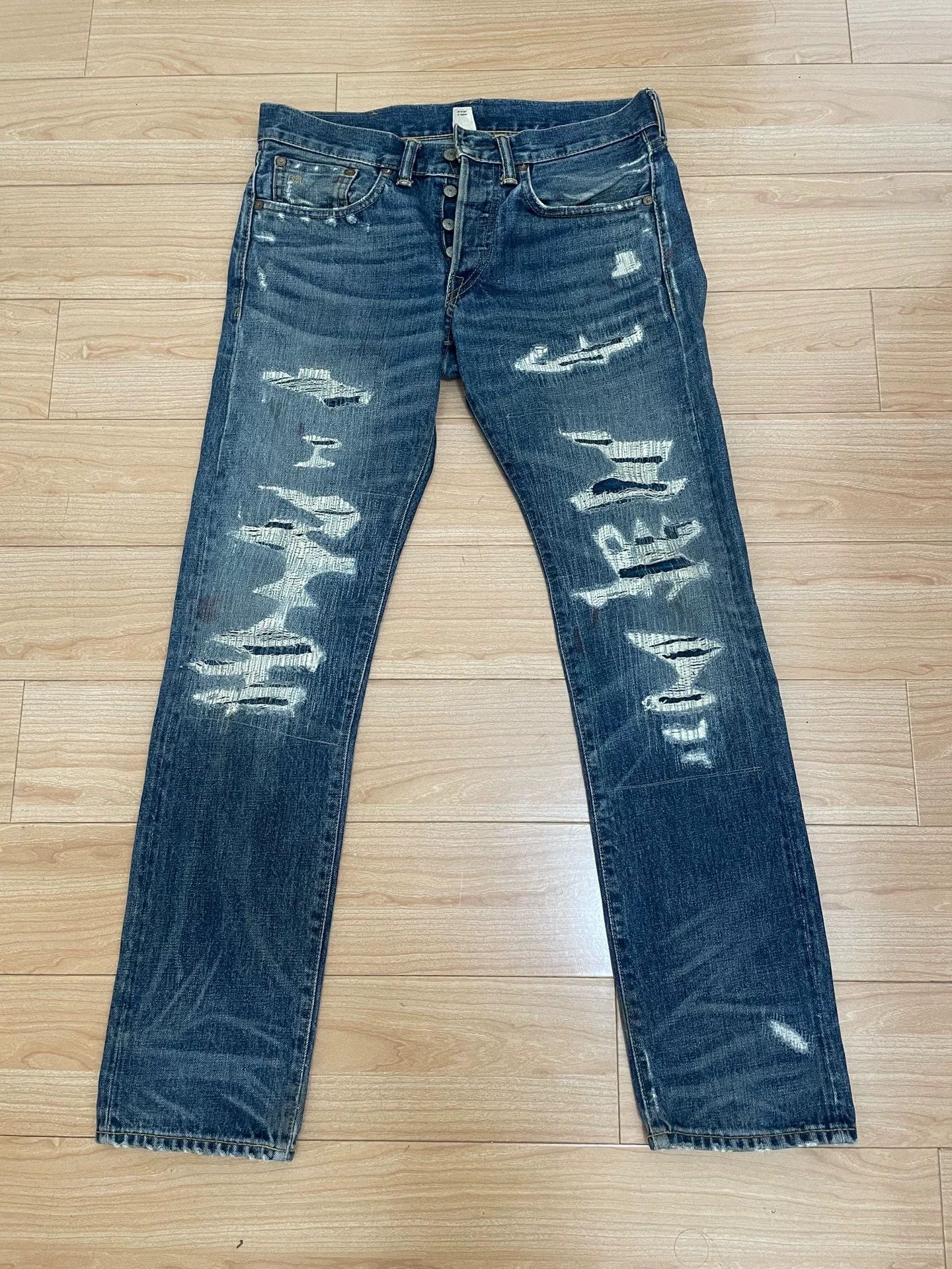 Double RL Distressed Denim Jeans Size 29/30
