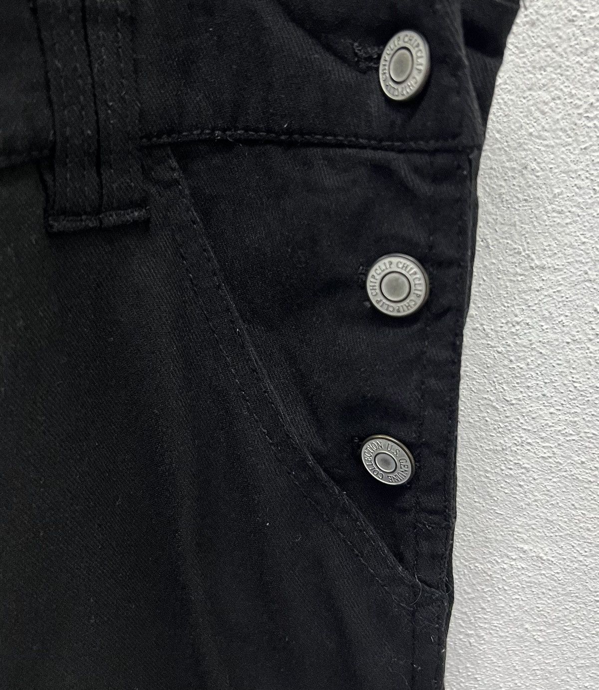 Other VINTAGE JAPANESE BRAND CHIP CLIP BLACK OVERALLS Size 34" / US 12 / IT 48 - 8 Thumbnail