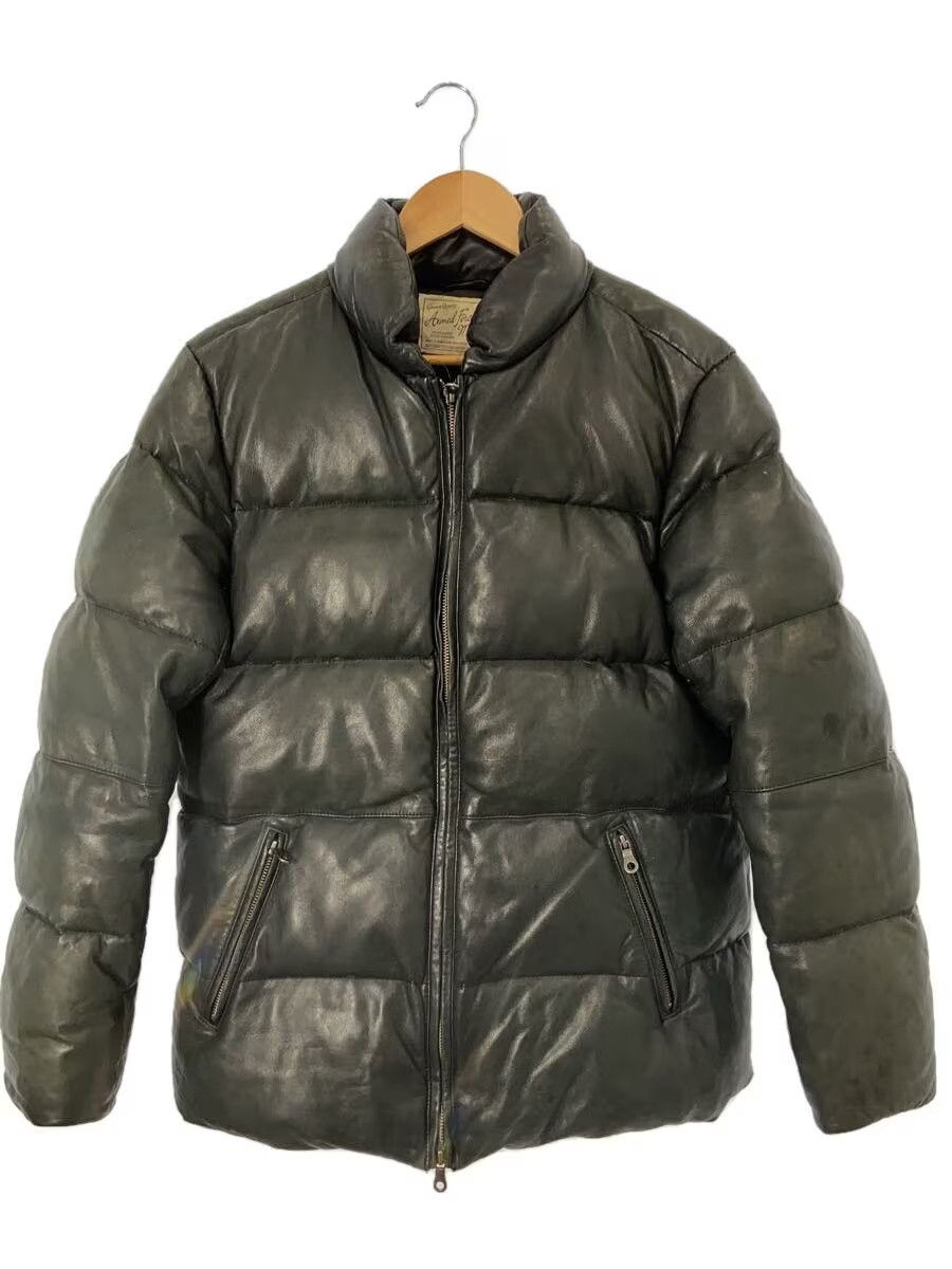 Avirex Sheep Leather Down Jacket Black