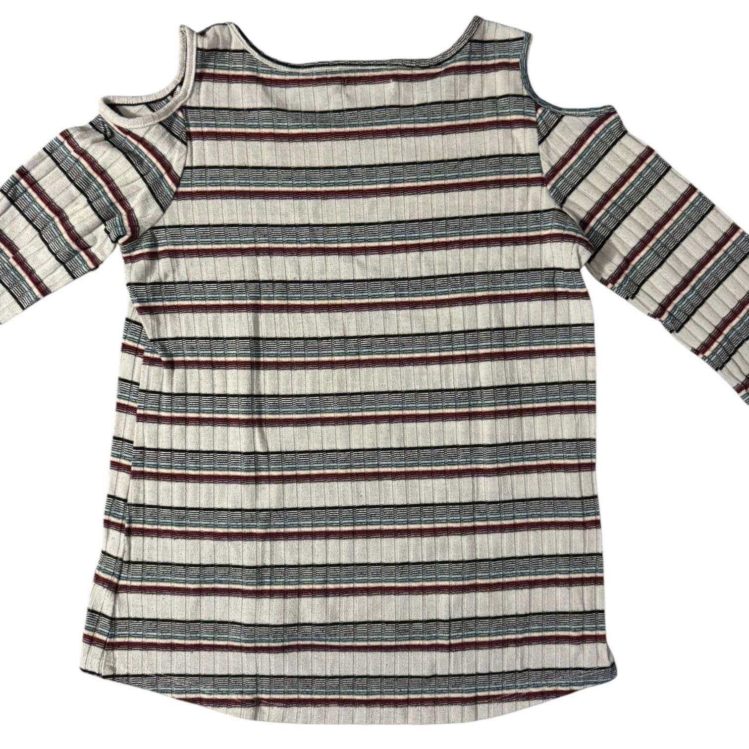 Epic Threads Epic Threads Juniors Red Blue Black Shirt Shoulder Cutout XL Size XL / US 12-14 / IT 48-50 - 3 Thumbnail