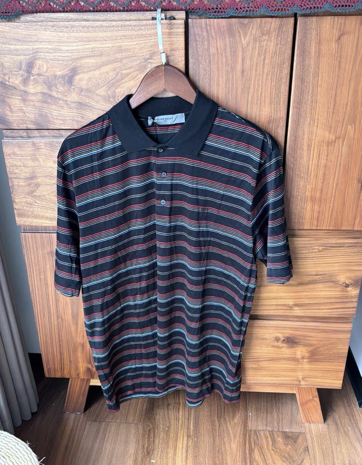 Givenchy Givenchy Cotton Striped Short Sleeve Polo J2 Size US L / EU 52-54 / 3 - 1 Thumbnail