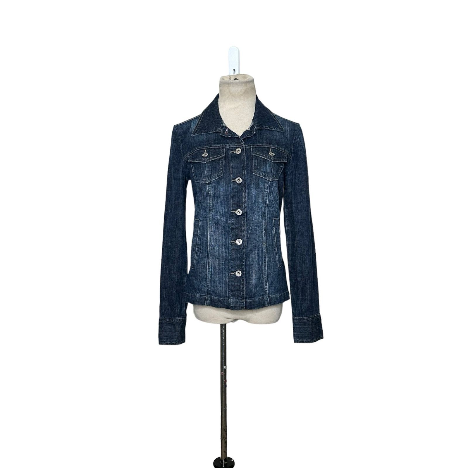 Tommy Hilfiger Tommy Hilfiger blue denim buttoned jacket size small Size S / US 4 / IT 40 - 6 Thumbnail